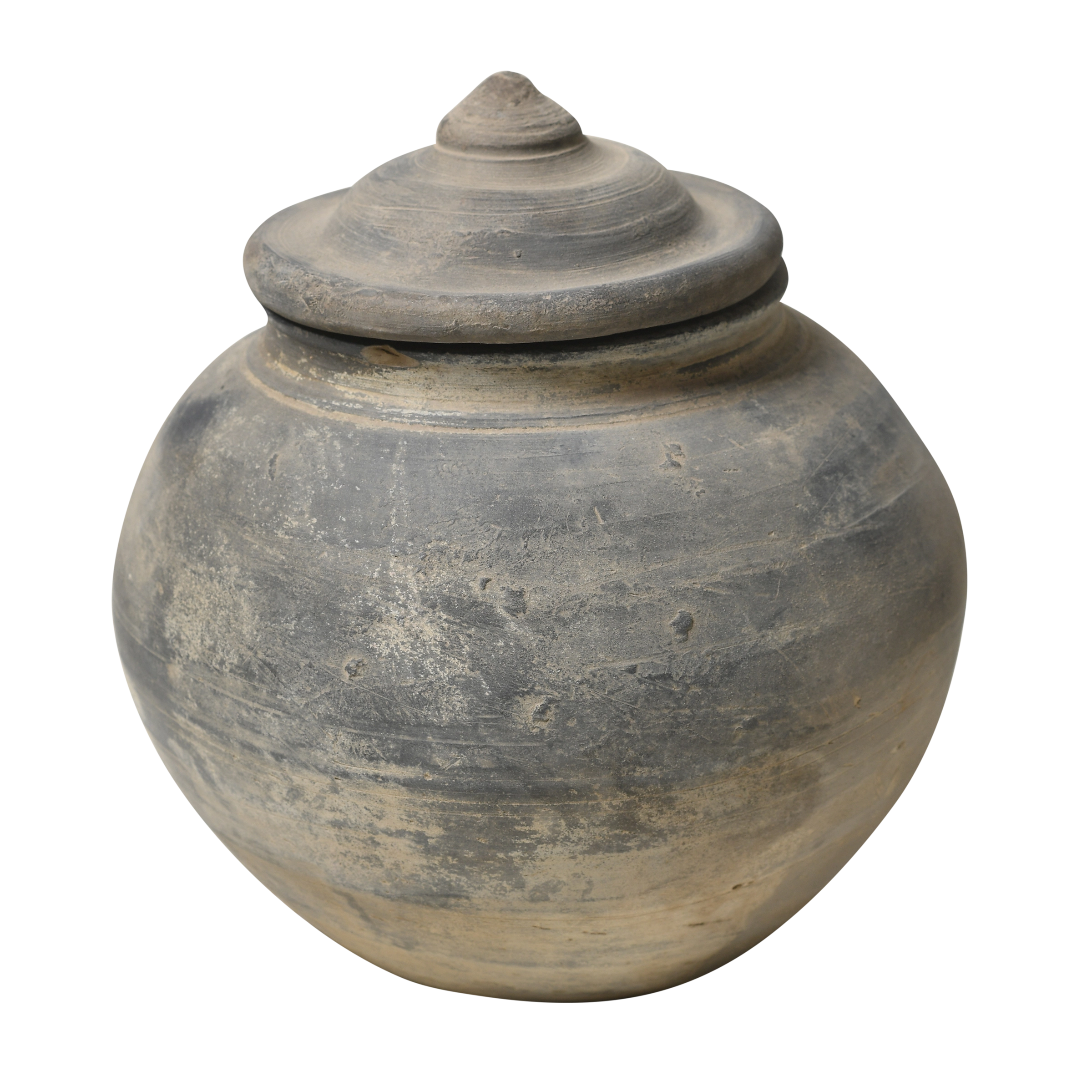 Yuxi - Pot utilitaire chinois gris à couvercle n°20