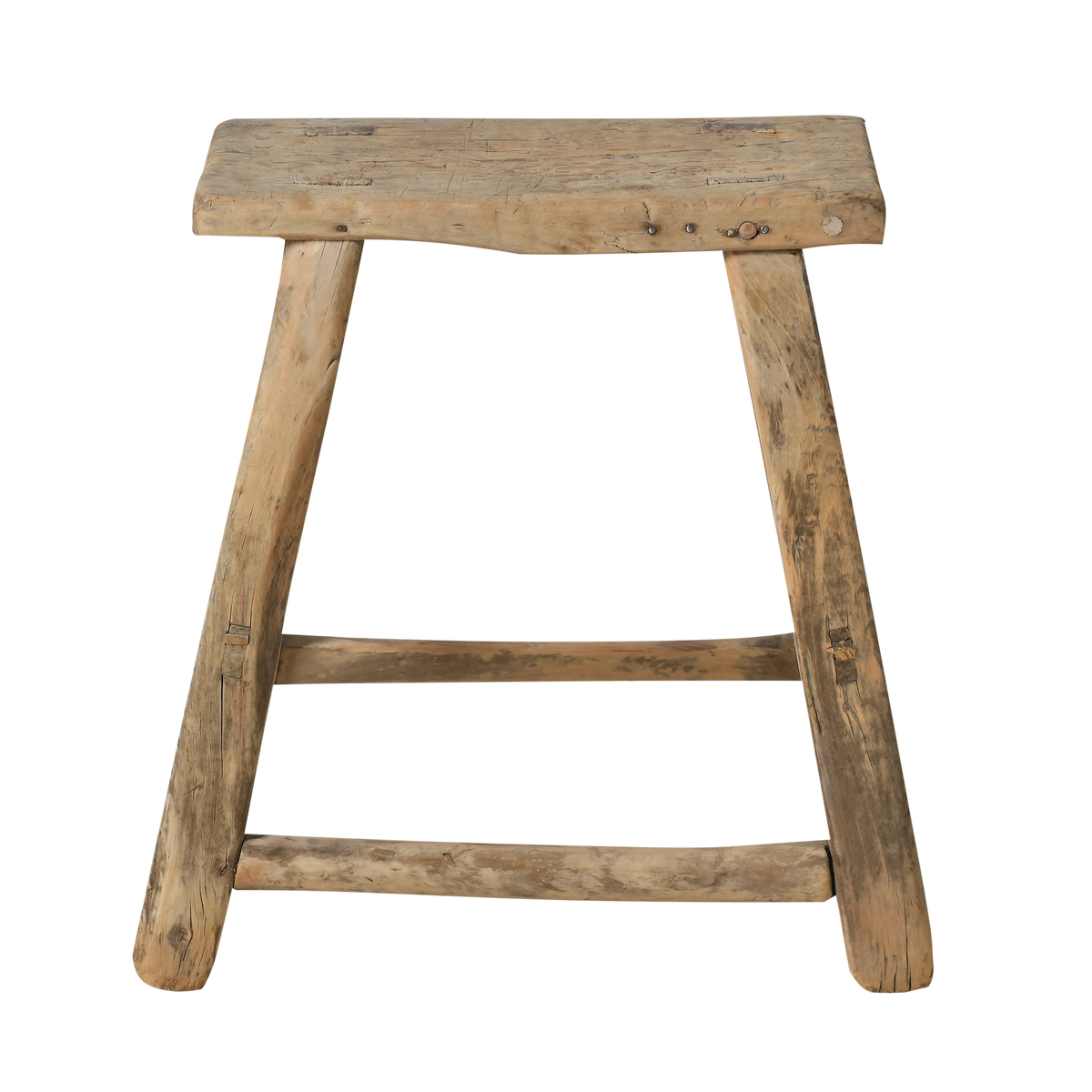 Zin - Tabouret chinois ancien en orme n°13