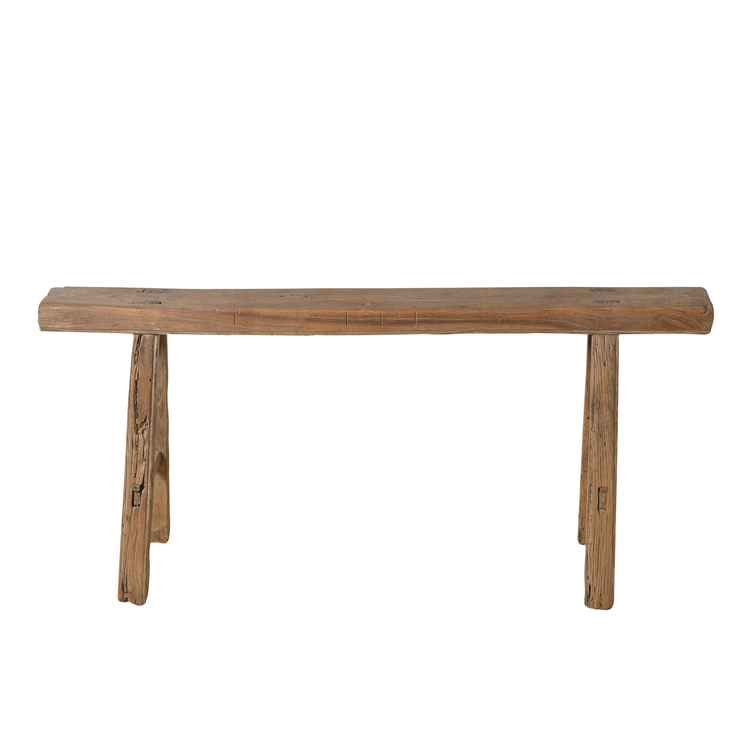 Yun - Ancien banc fin chinois en orme n°11