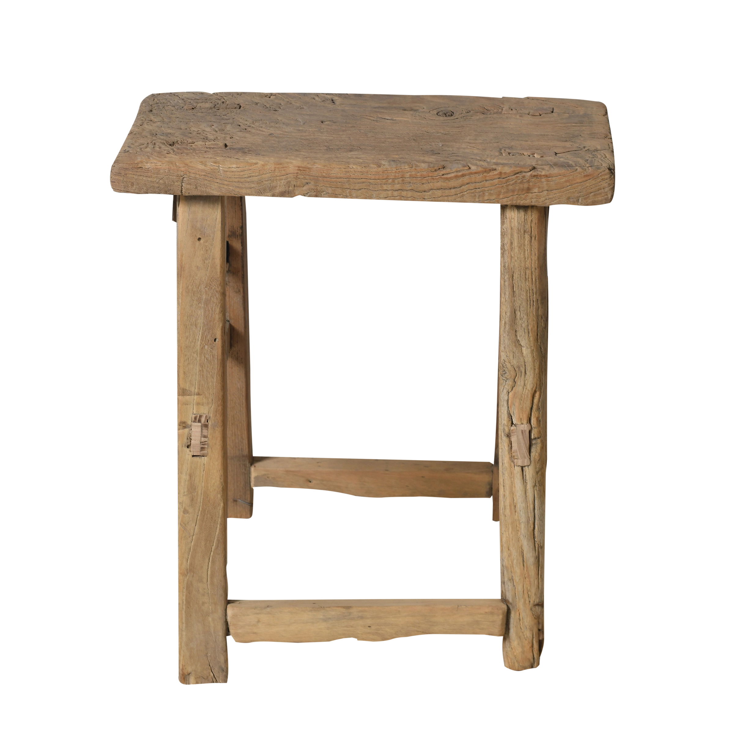 Zin - Tabouret chinois ancien en orme n°14