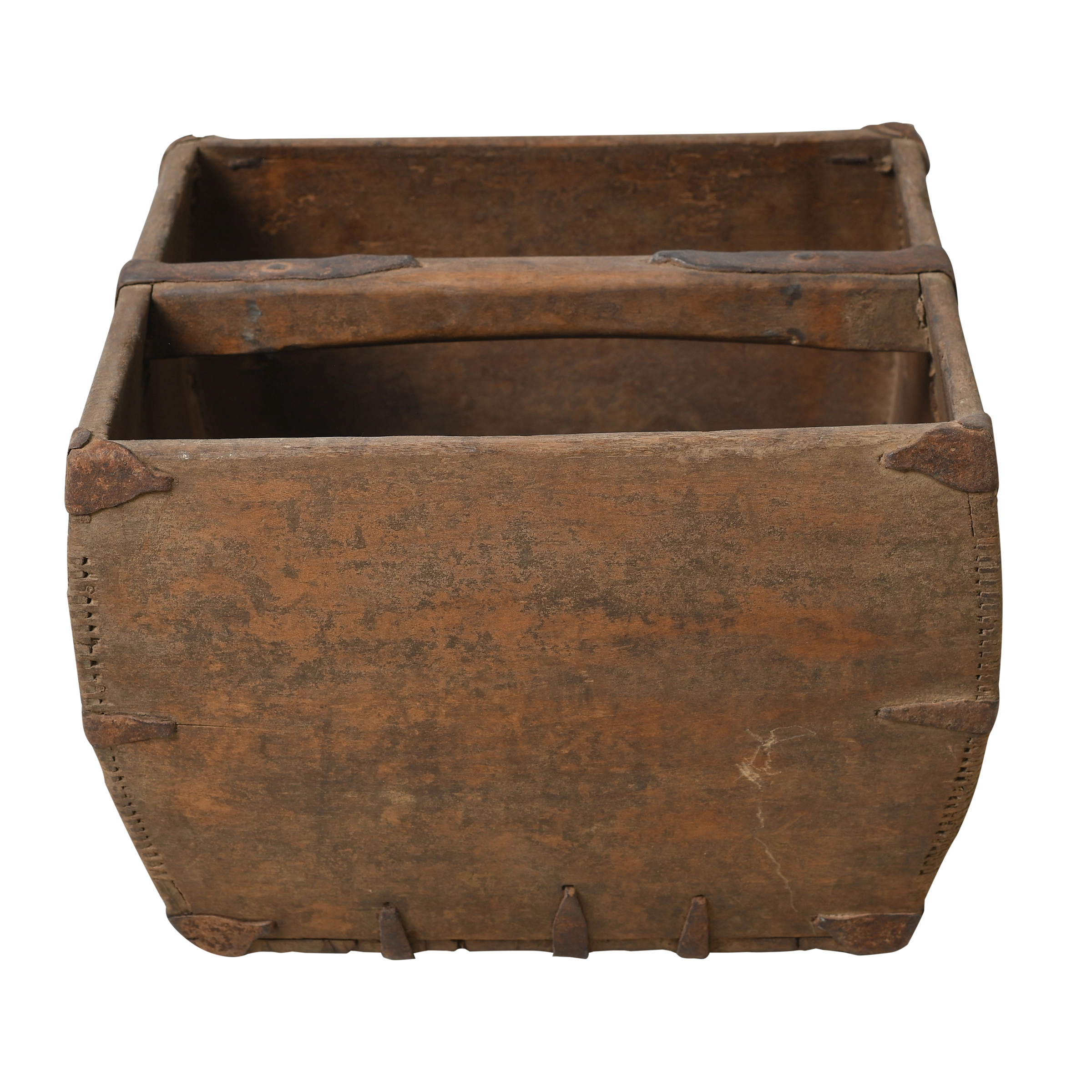 Naguo - Panier utilitaire ancien en pin n°3