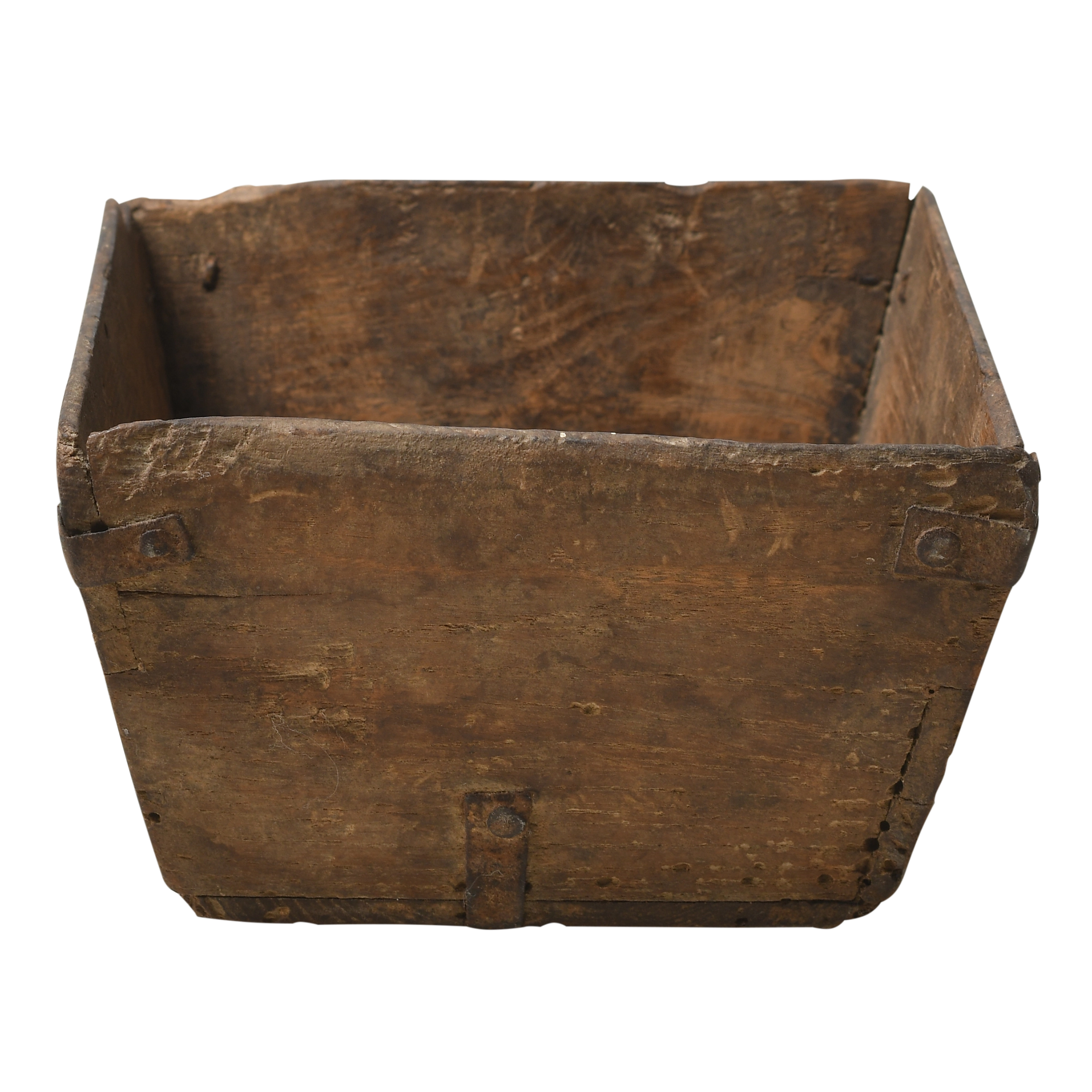 Jian - Panier carré en pin ancien n°20