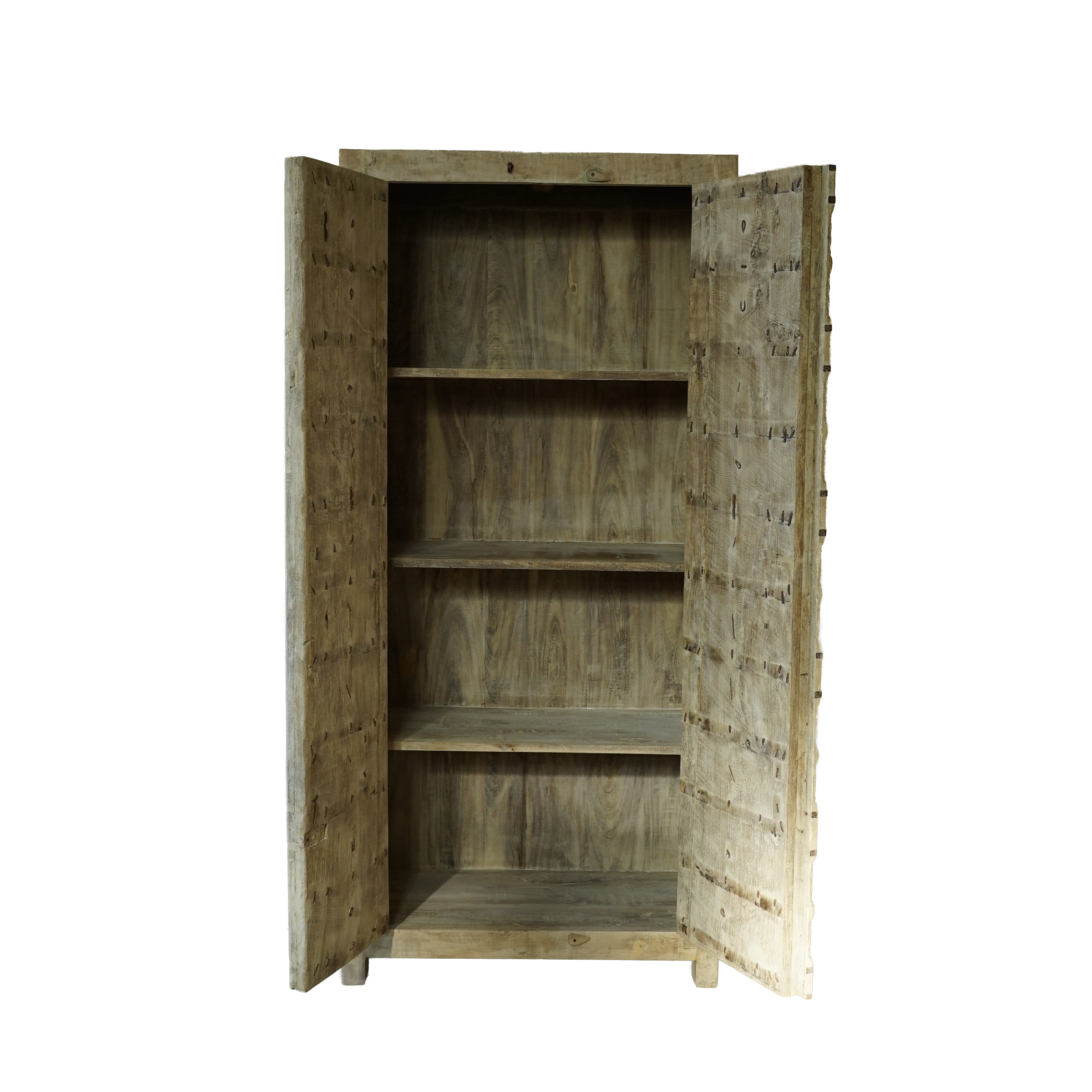 Almari - Armoire indienne en bois avec porte ancienne n°7