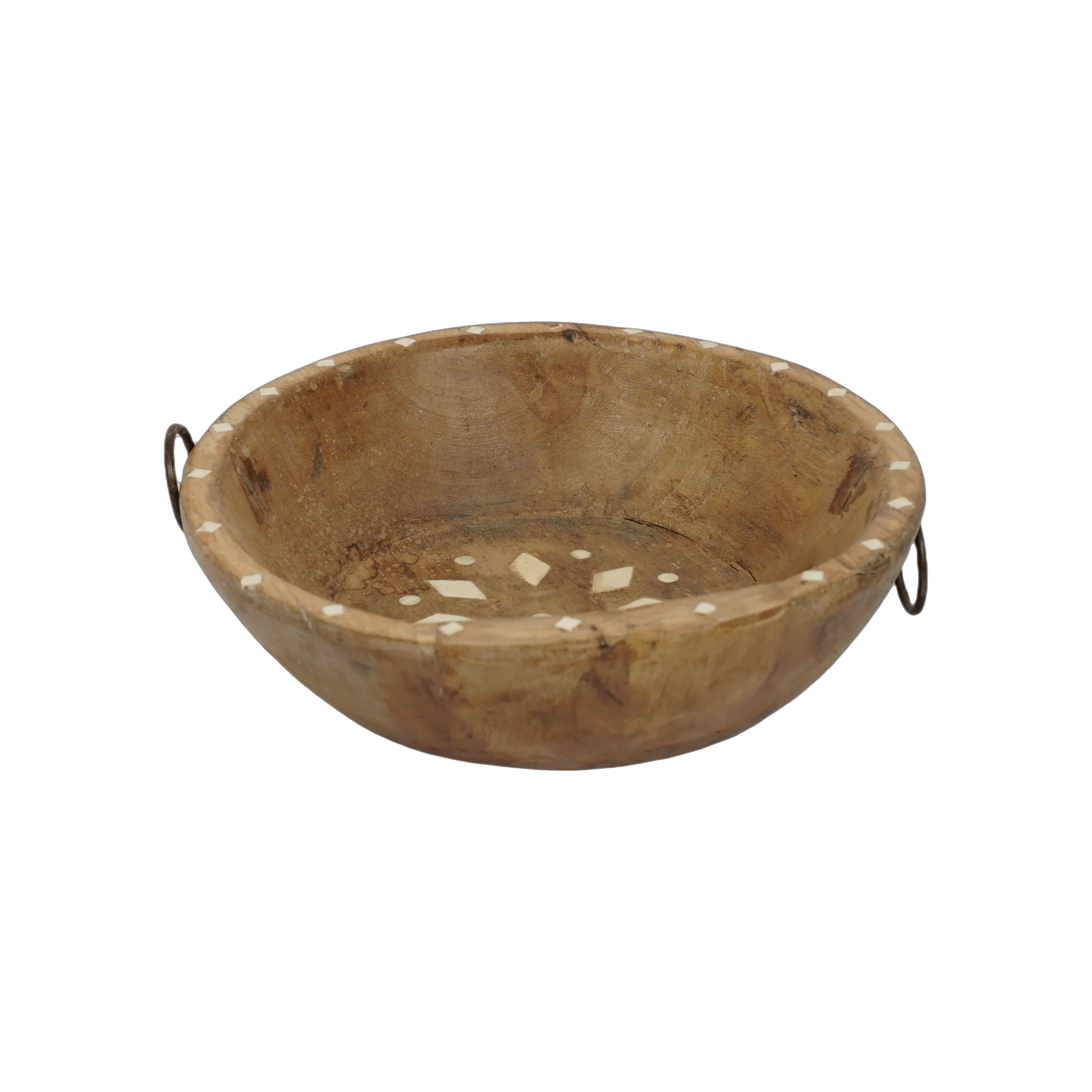 Ajawa - Corbeille en bois ancien et incrustations en os n°11