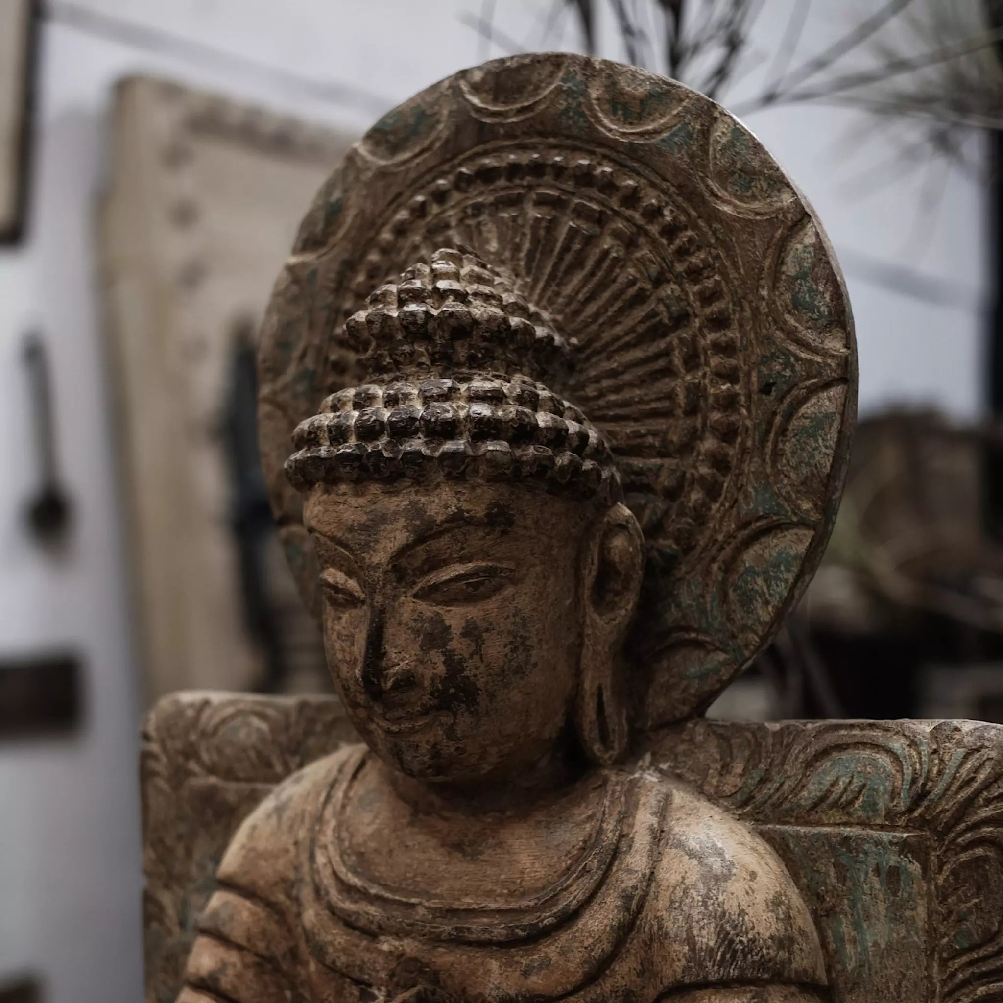 Bodhgaya - Statue de Bouddha