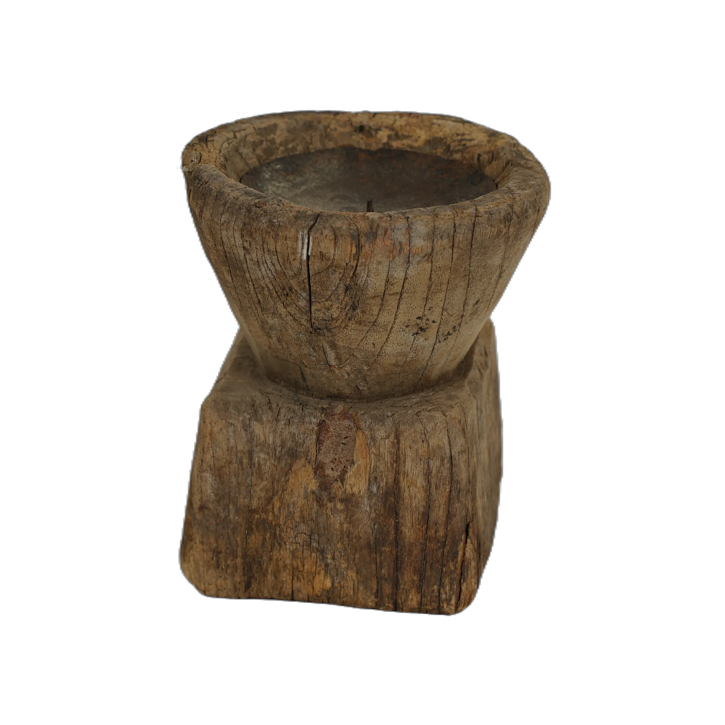 Bijani - Bougeoir en bois ancien n°103