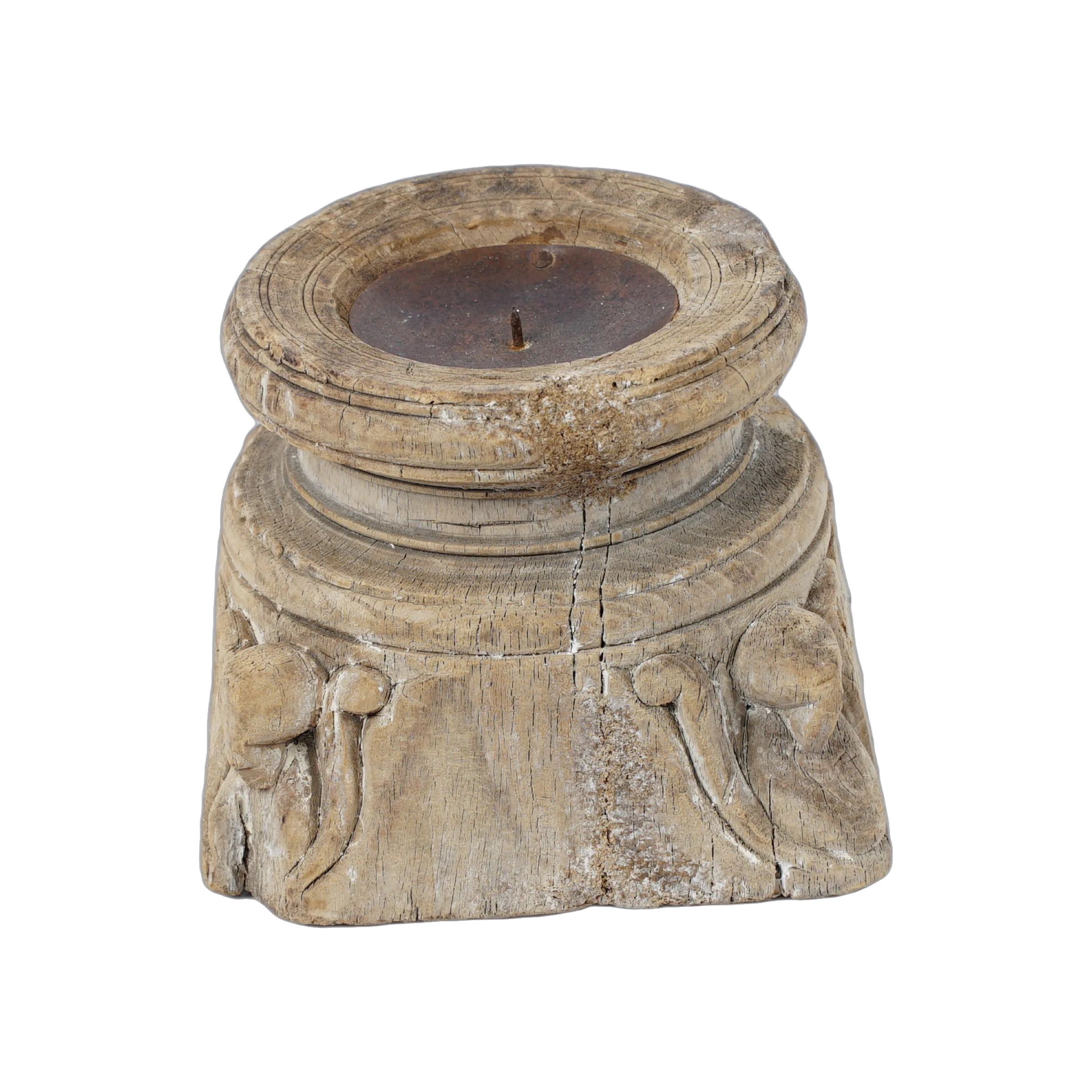Bijani - Bougeoir en bois ancien n°111