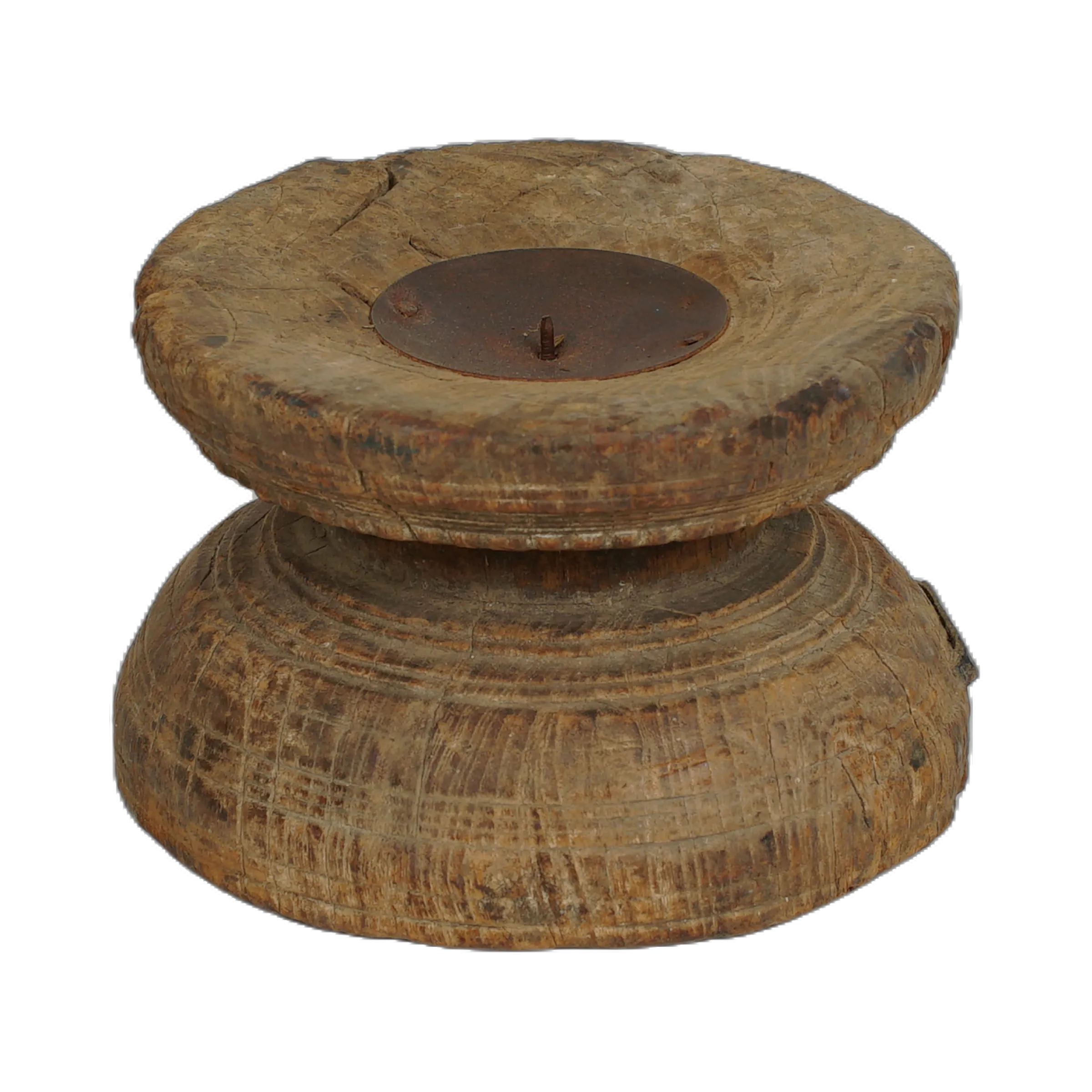 Bijani - Bougeoir en bois ancien n°79 - vue 3