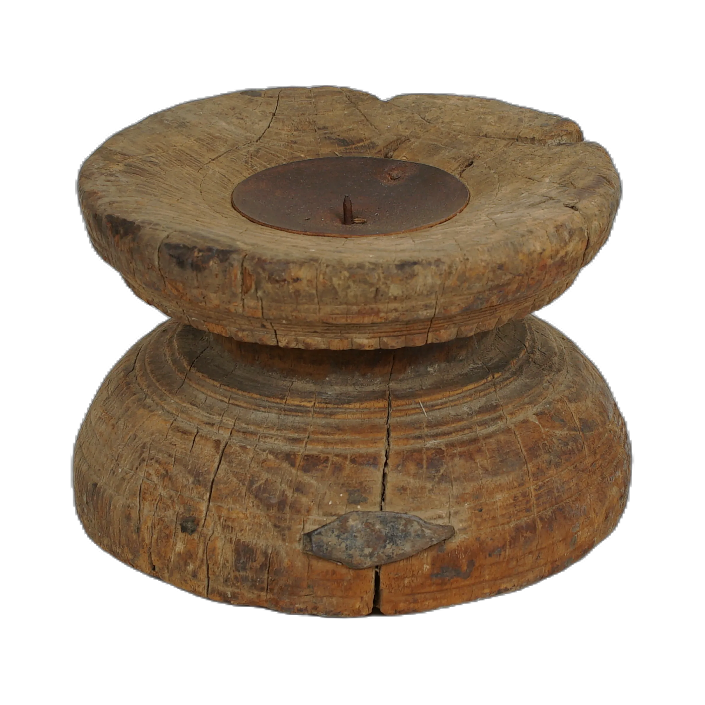 Bijani - Bougeoir en bois ancien n°79 - vue 4