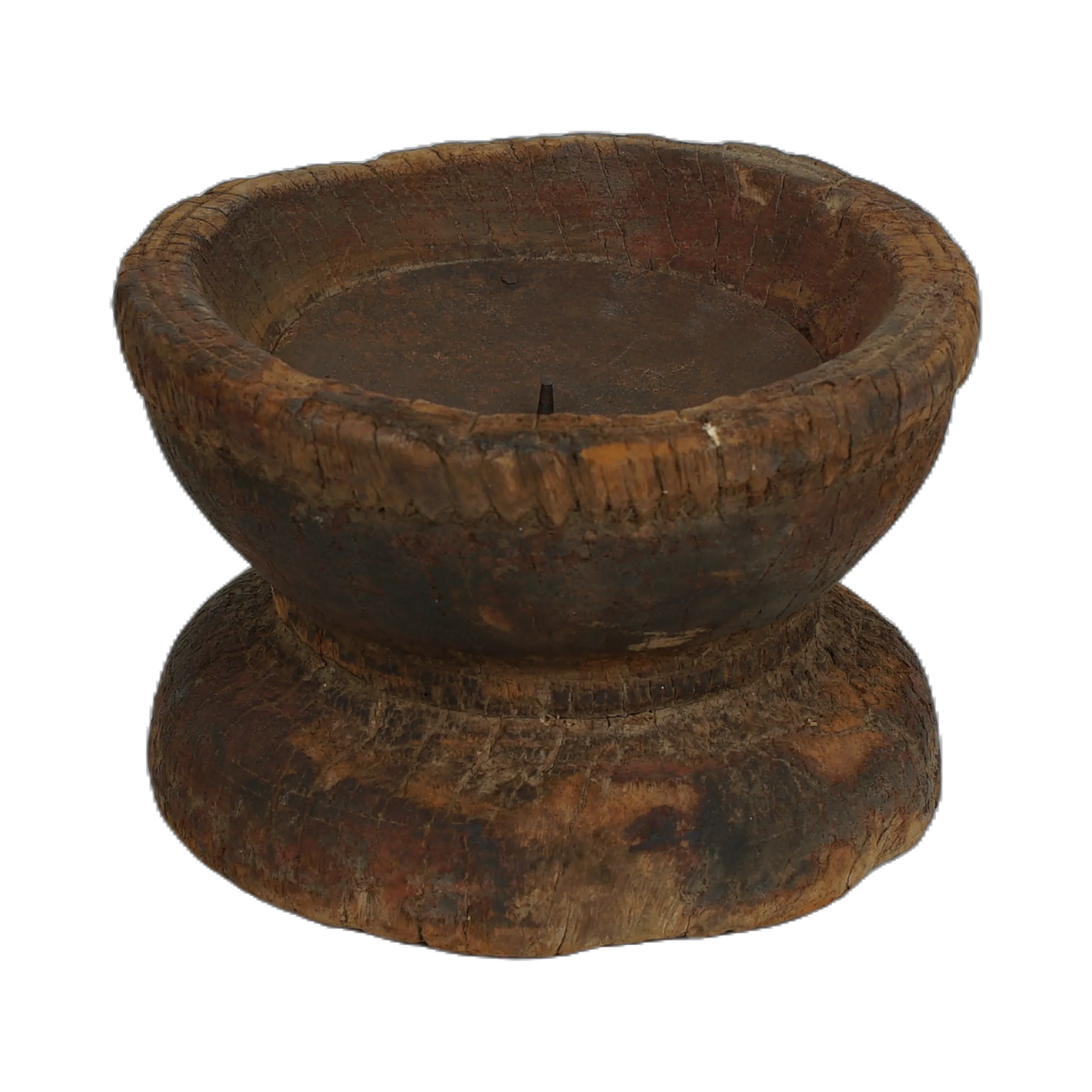 Bijani - Bougeoir en bois ancien n°80