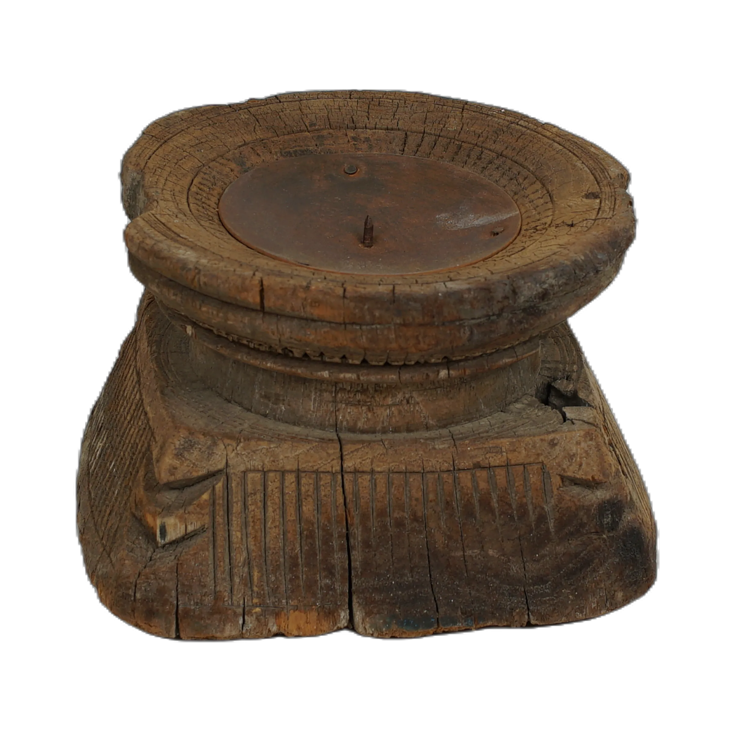 Bijani - Bougeoir en bois ancien n°81 - vue 4
