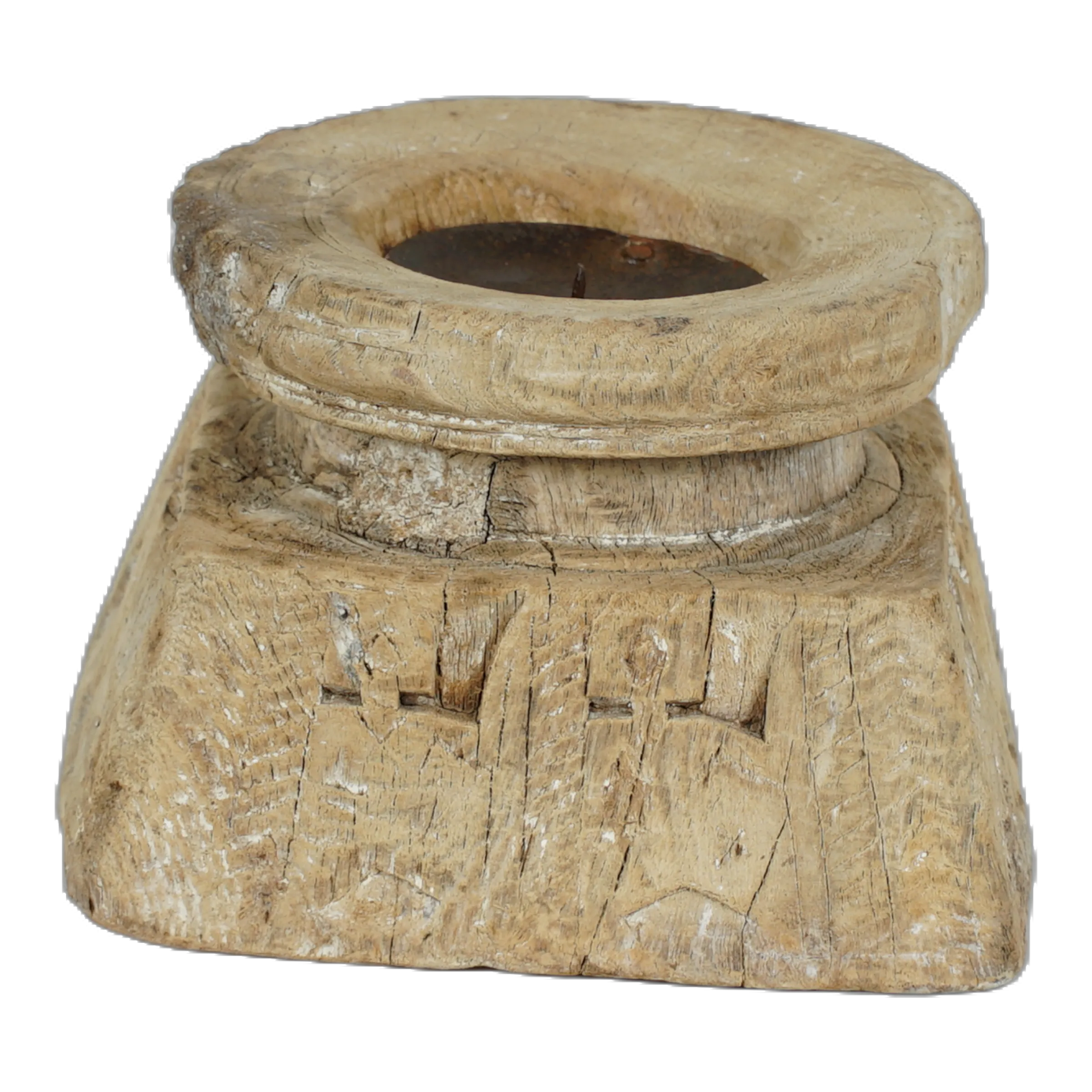 Bijani - Bougeoir en bois ancien n°83
