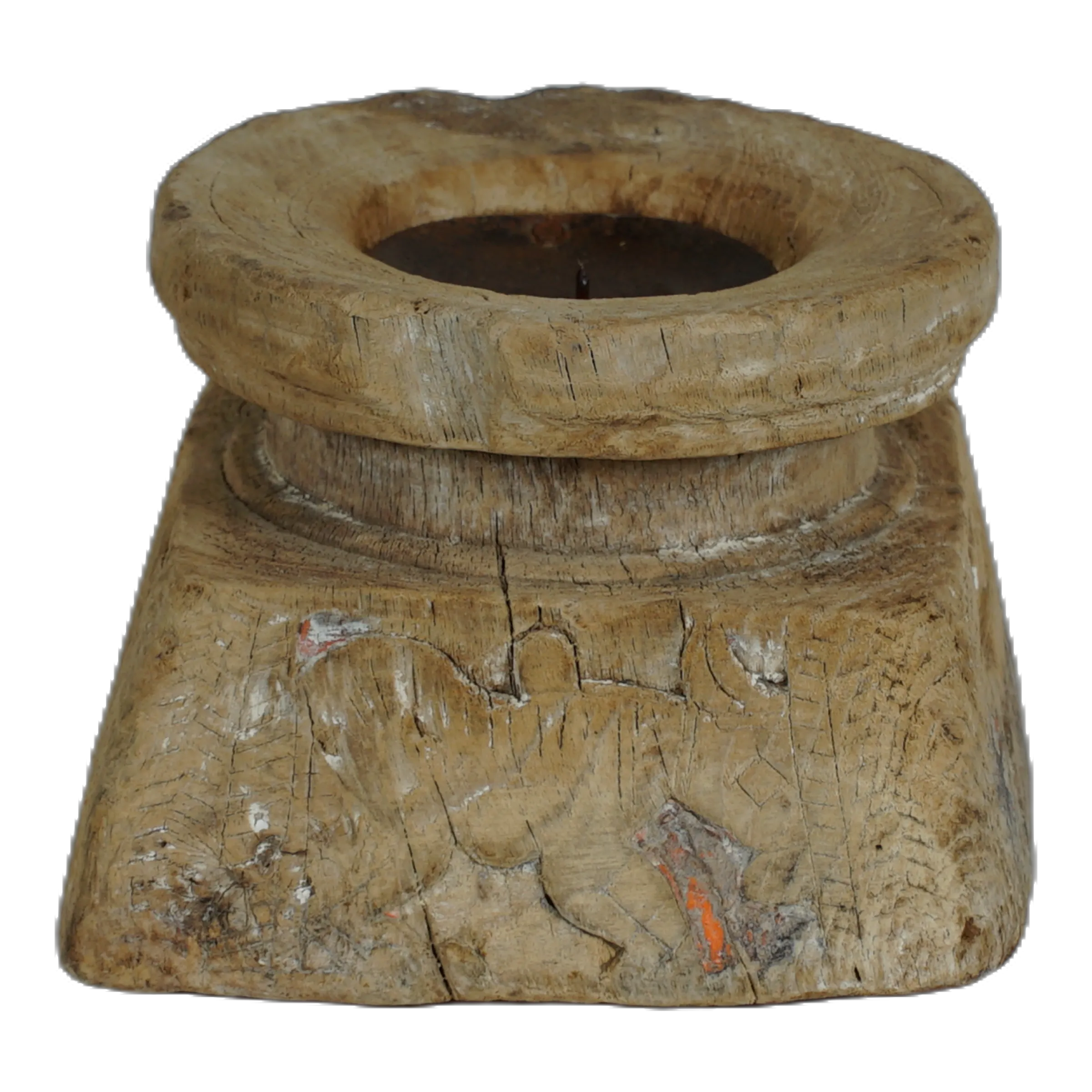 Bijani - Bougeoir en bois ancien n°83 - vue 3