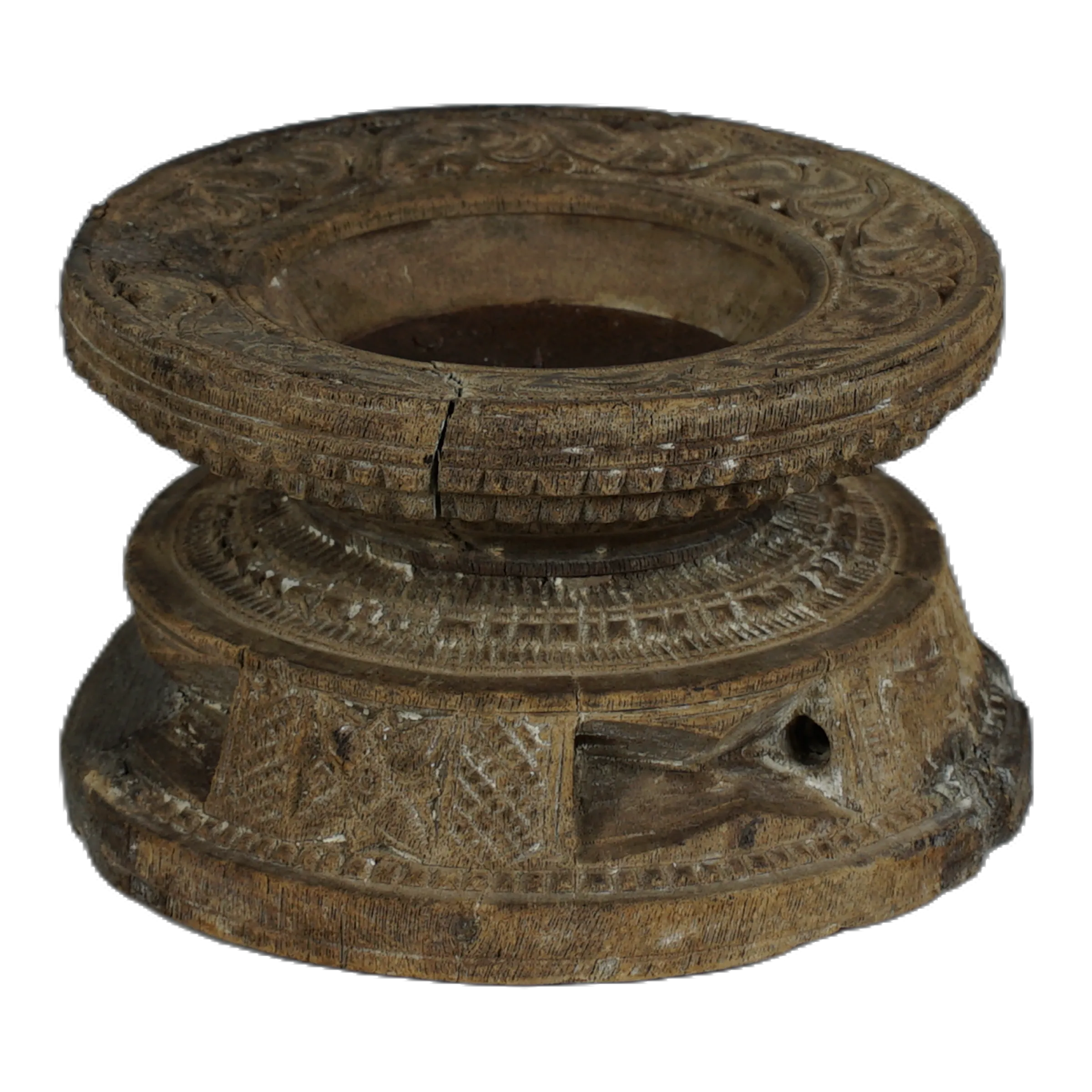 Bijani - Bougeoir en bois ancien n°85