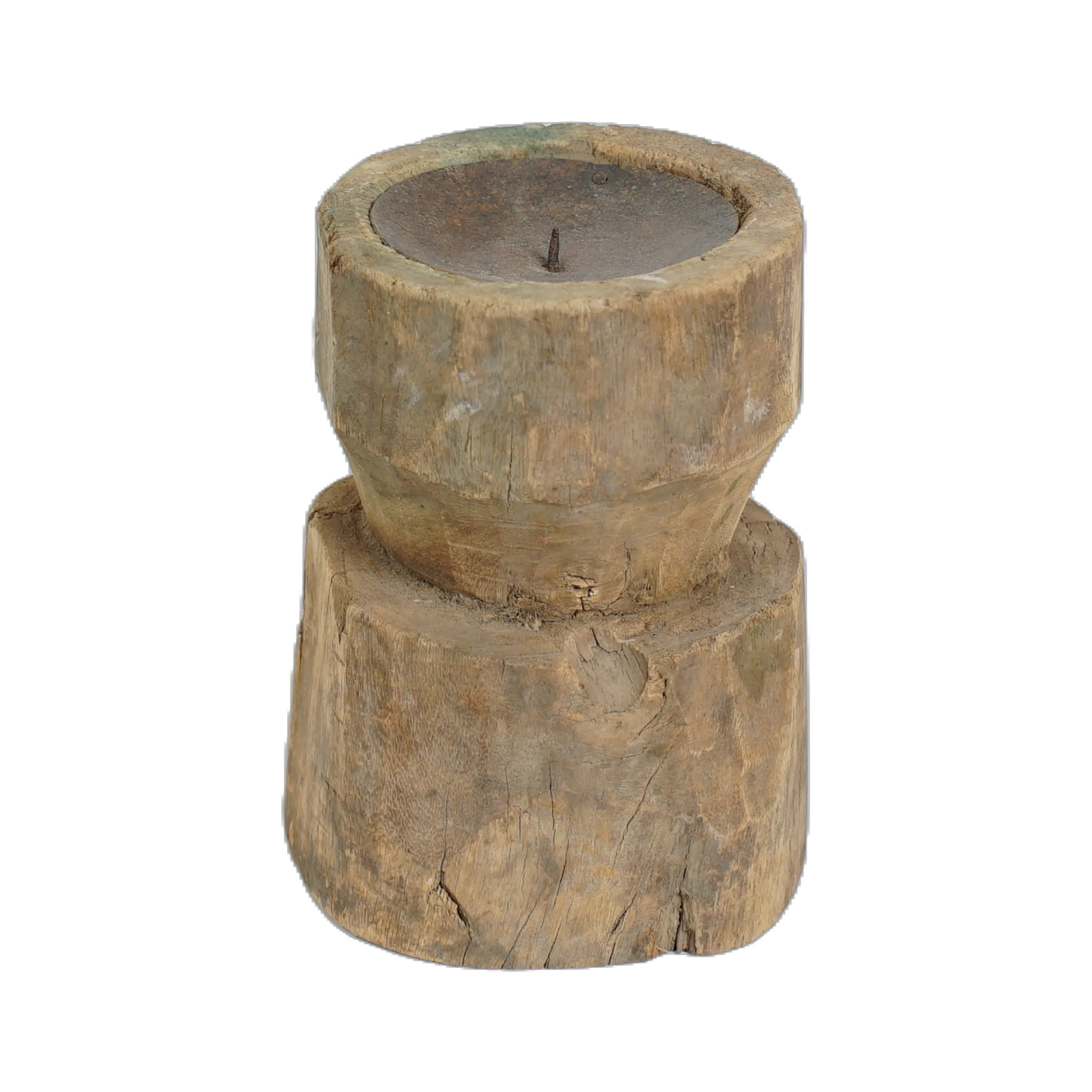 Bijani - Bougeoir en bois ancien n°89