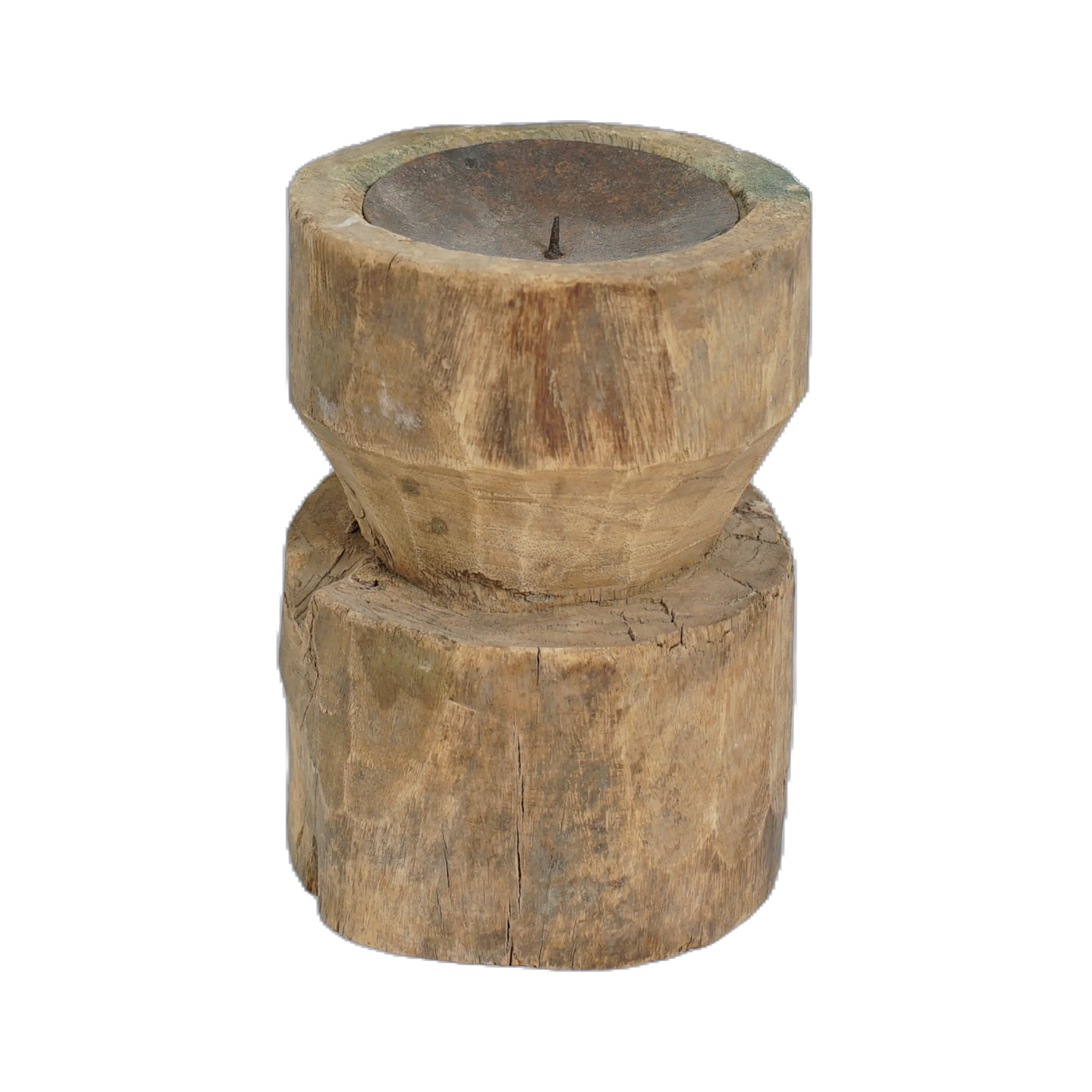 Bijani - Bougeoir en bois ancien n°89 - vue 2