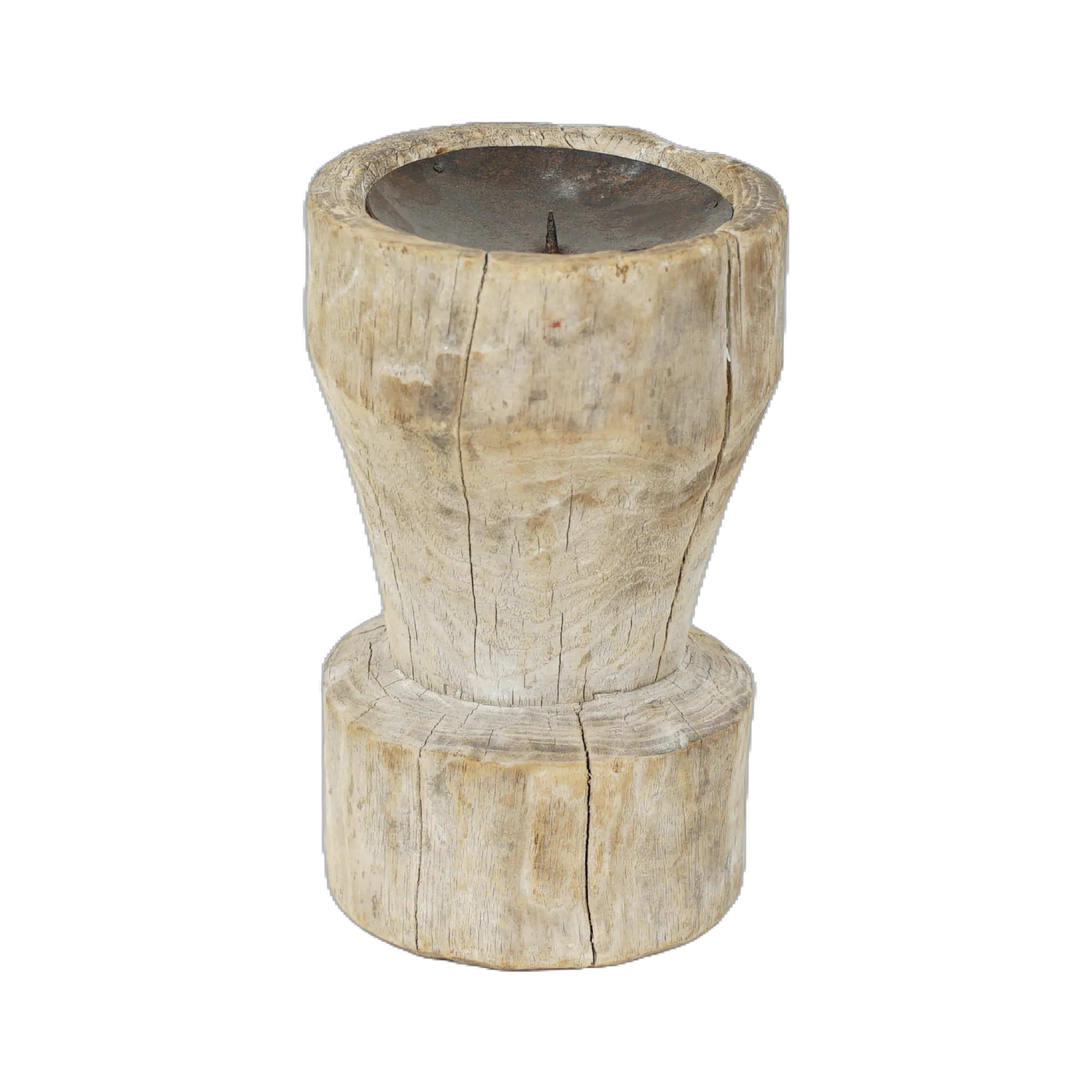 Bijani - Bougeoir en bois ancien n°90 - vue 2