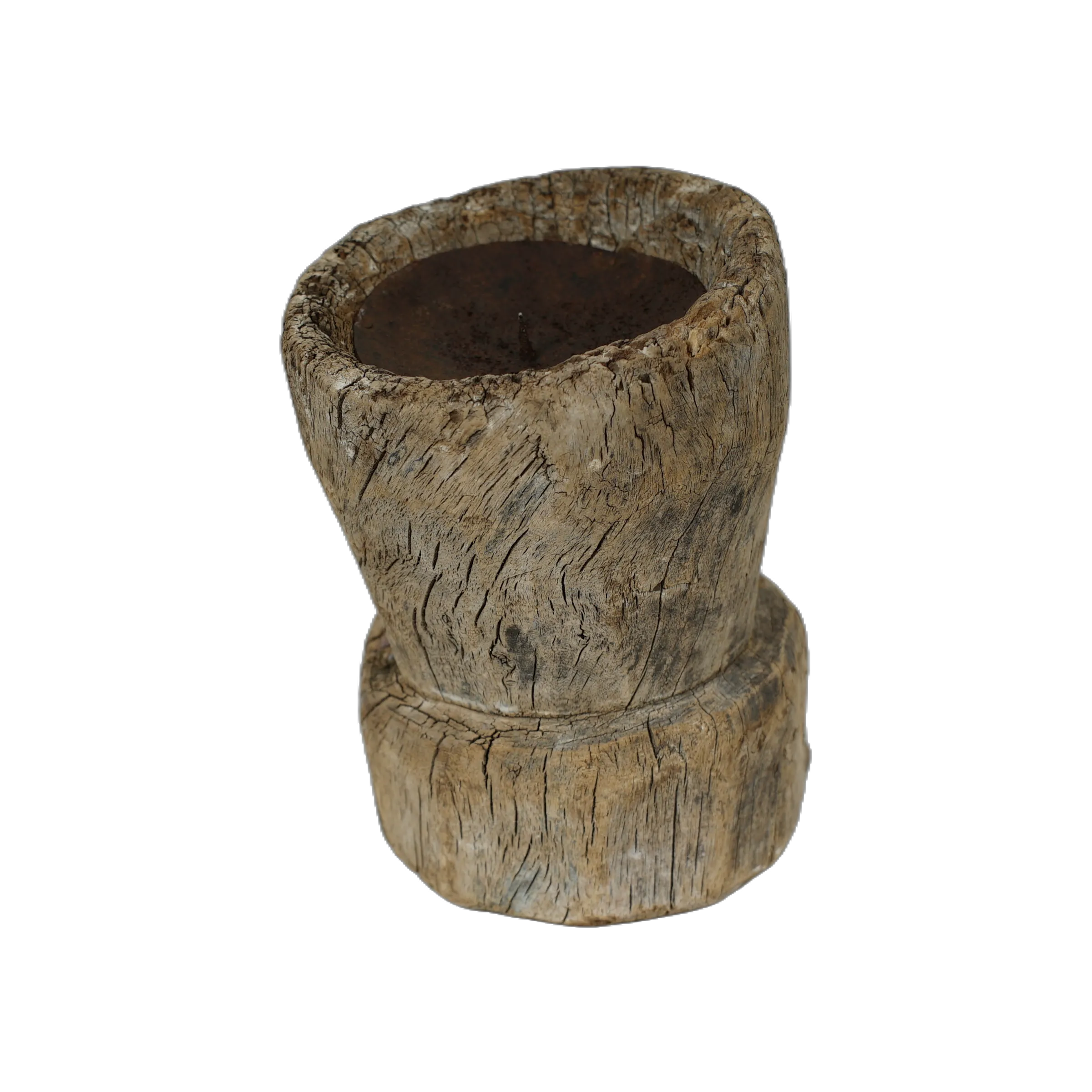 Bijani - Bougeoir en bois ancien n°95