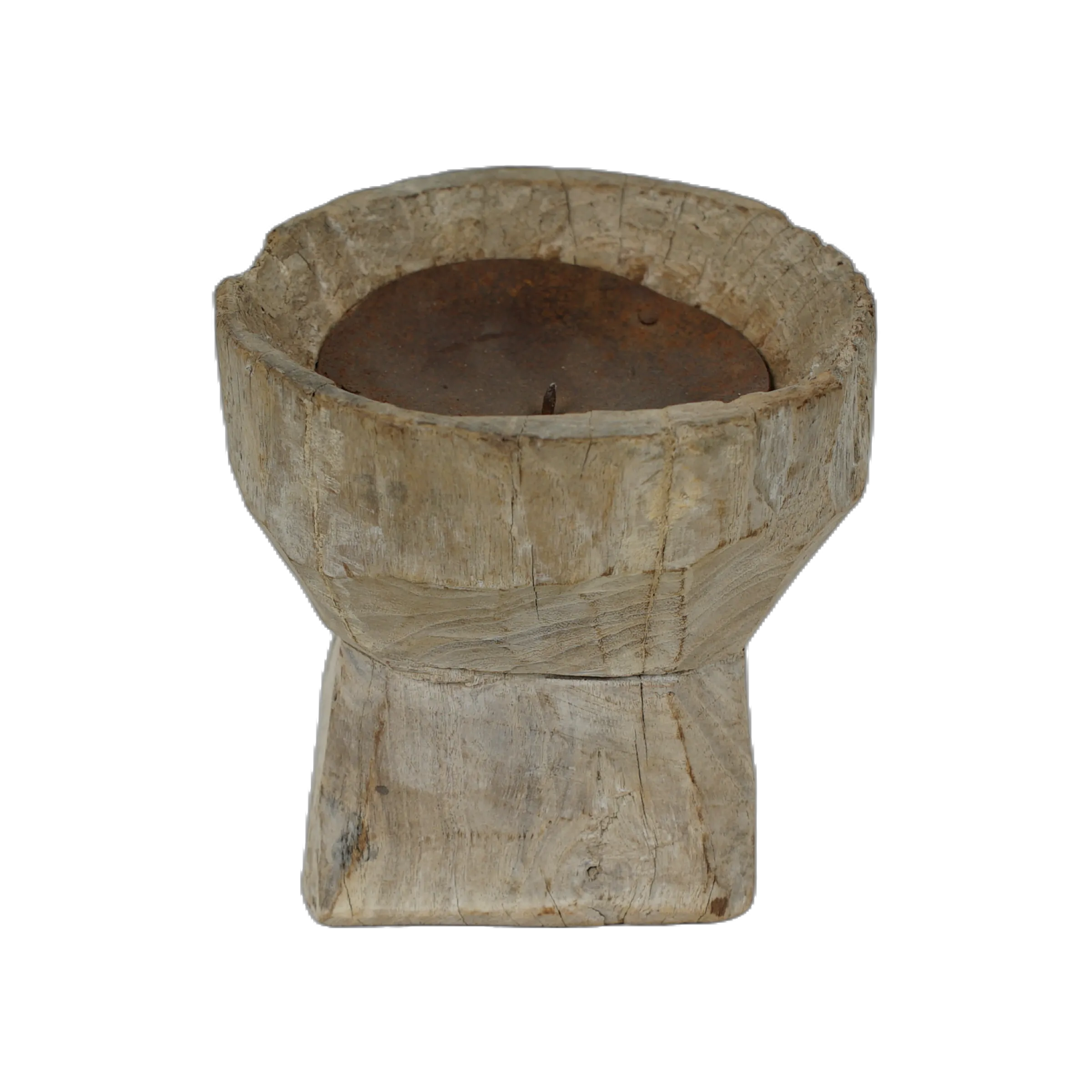 Bijani - Bougeoir en bois ancien n°96 - vue 2