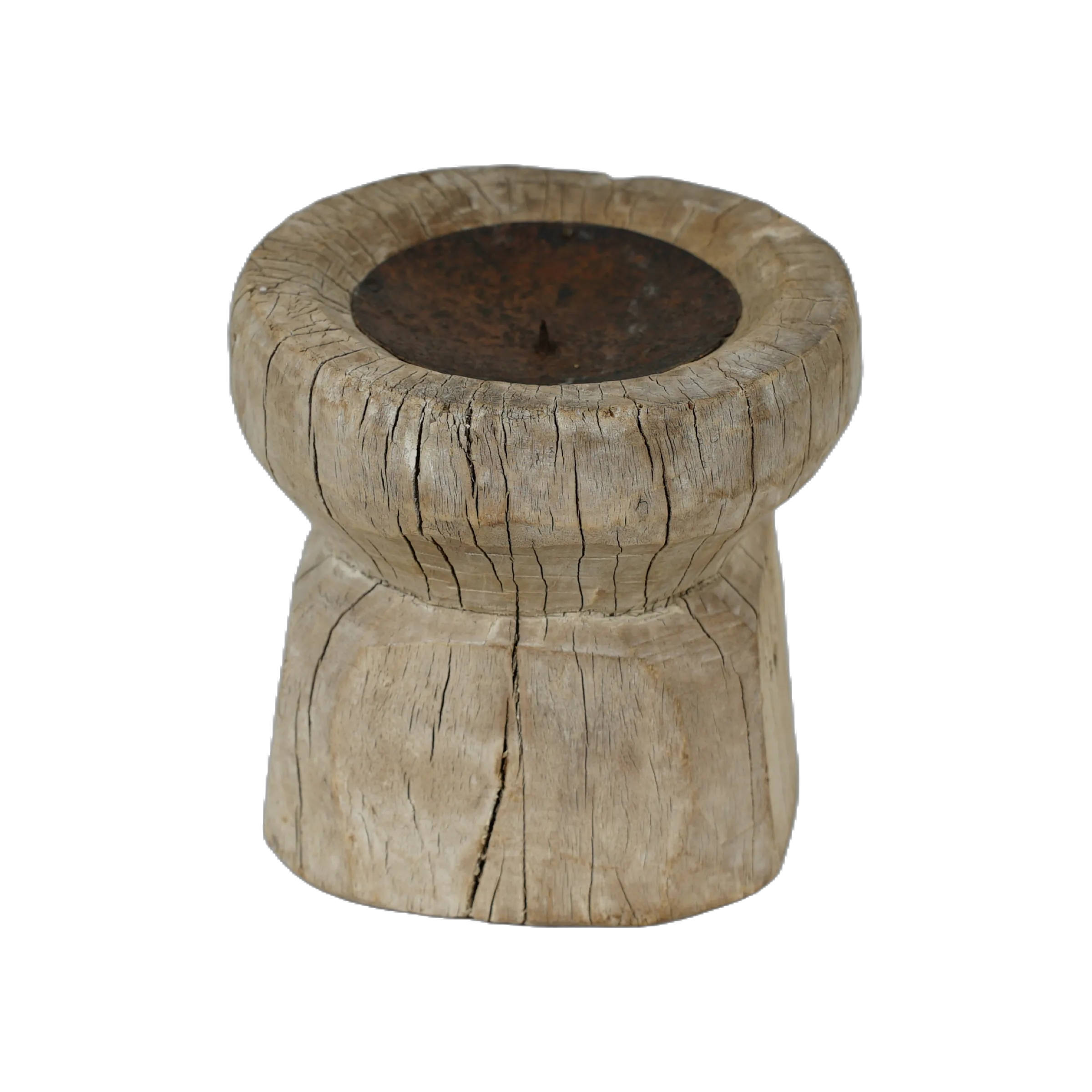 Bijani - Bougeoir en bois ancien n°99 - vue 2