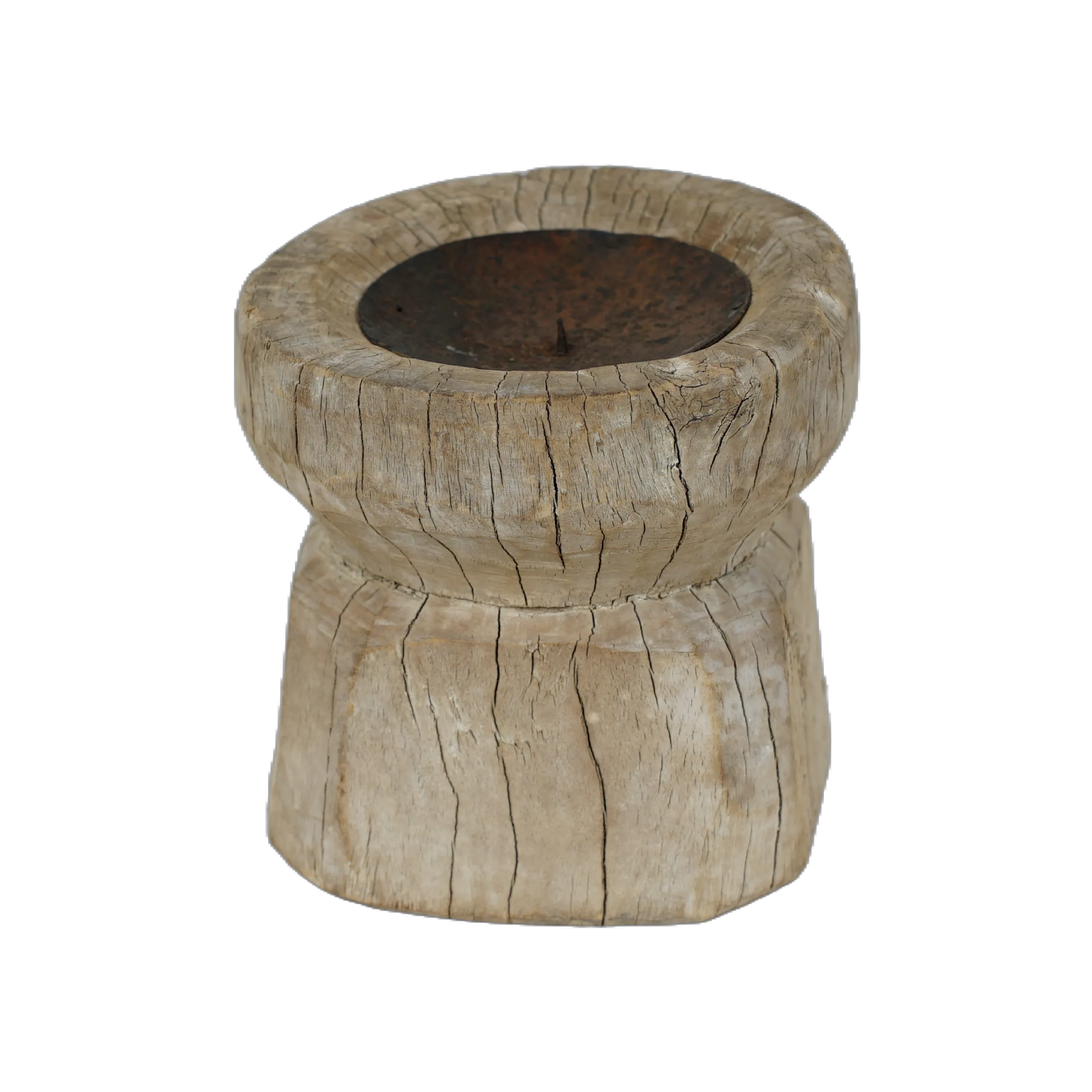 Bijani - Bougeoir en bois ancien n°99 - vue 3