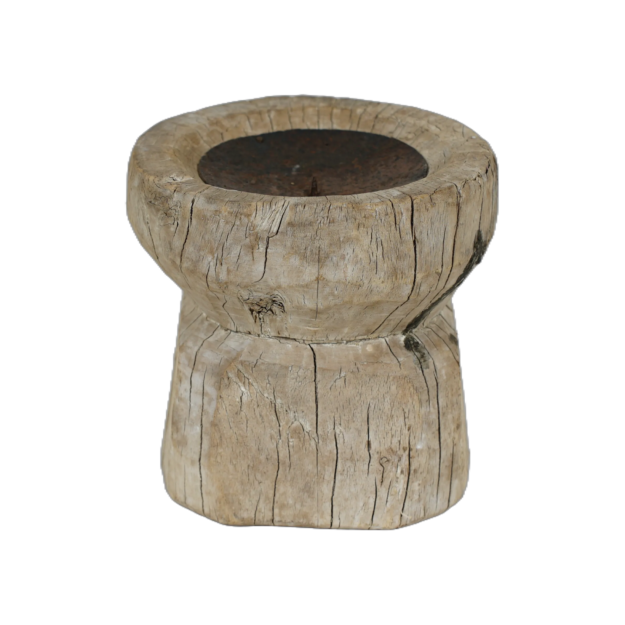 Bijani - Bougeoir en bois ancien n°99 - vue 4