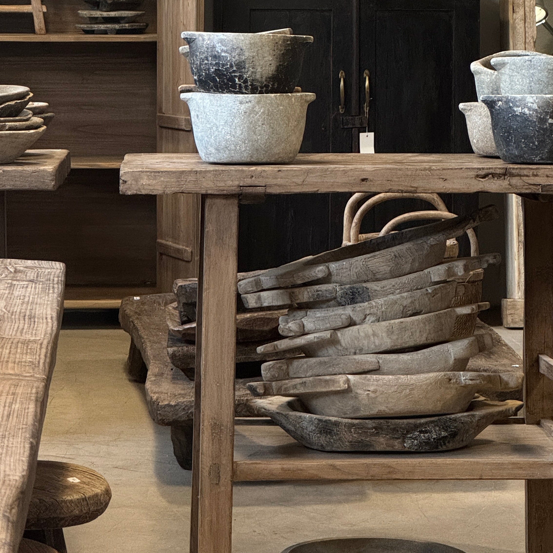 Jining - Petite console chinoise en orme ancien n°4