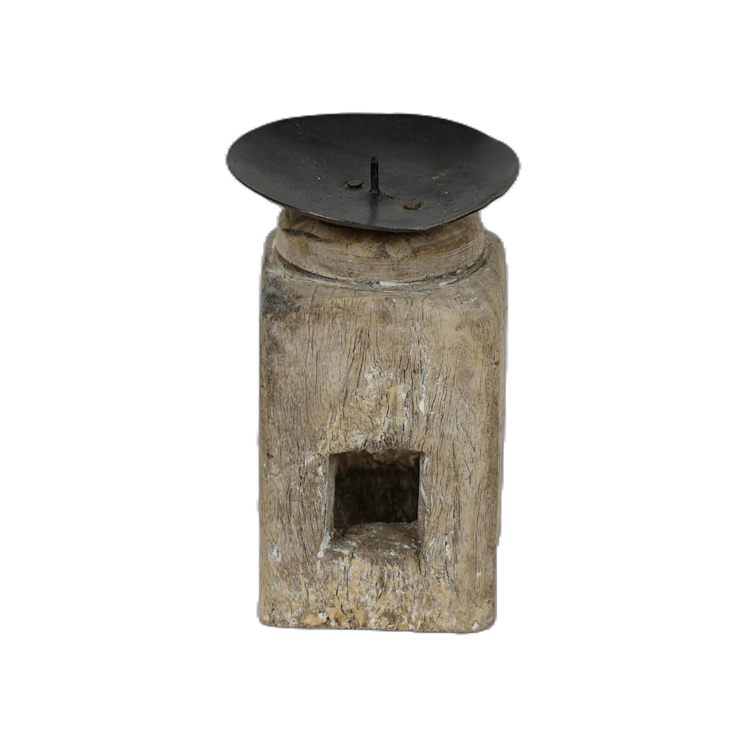 Chirag - Bougeoir sur pied en bois n°12 - vue 3