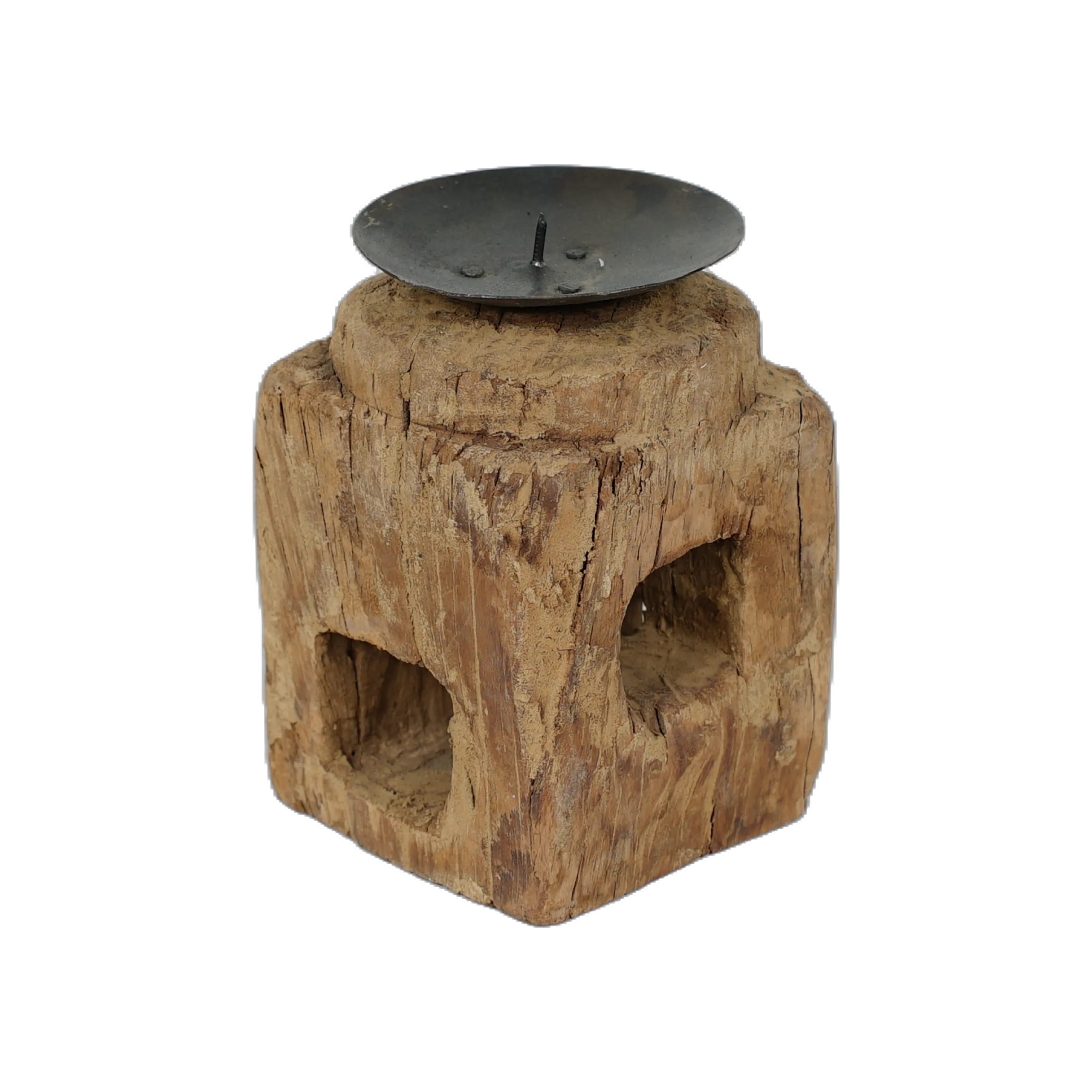 Chirag - Bougeoir sur pied en bois n°7 - vue 2