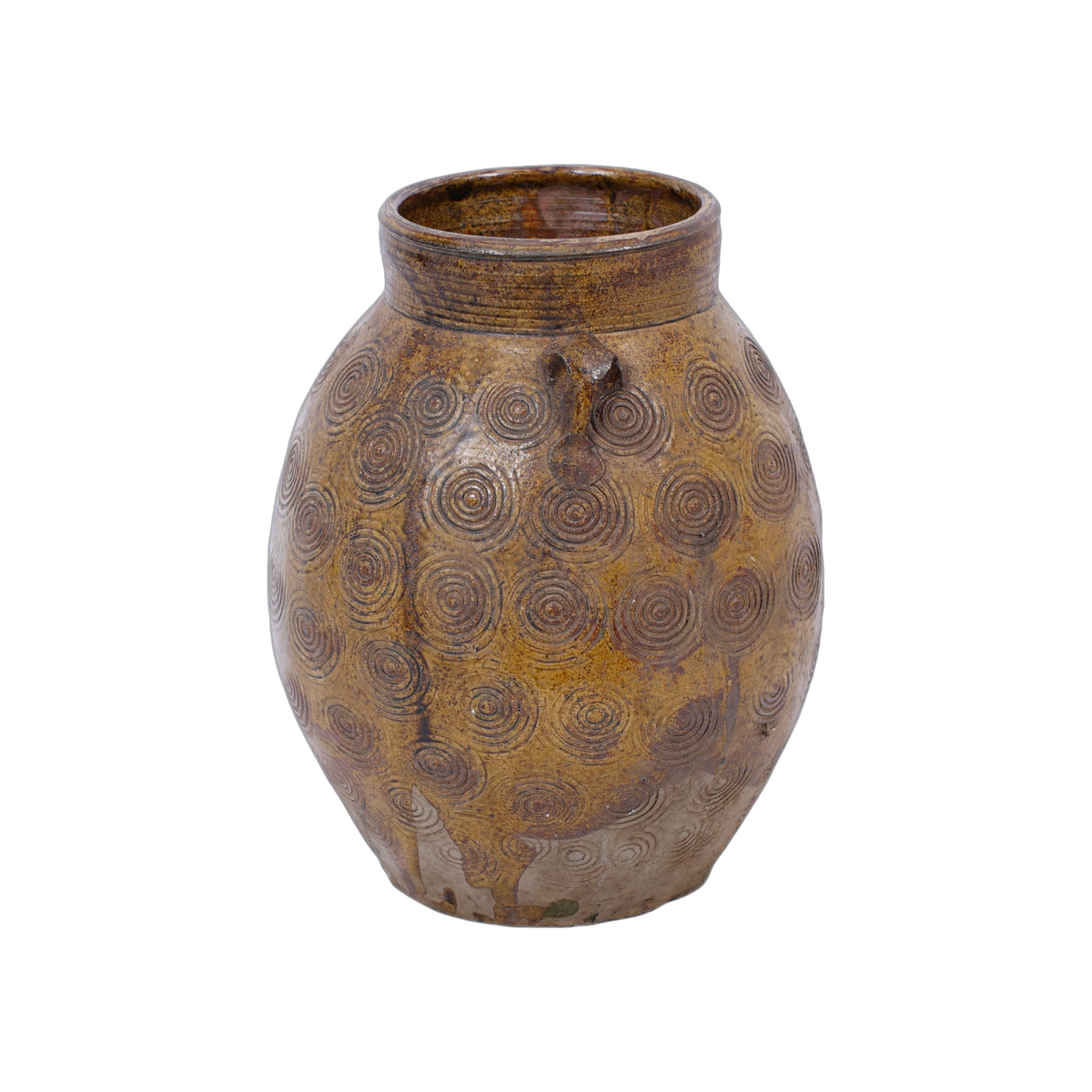Zhenli – Pot ancien en grès à motifs concentriques n°14 - vue 2