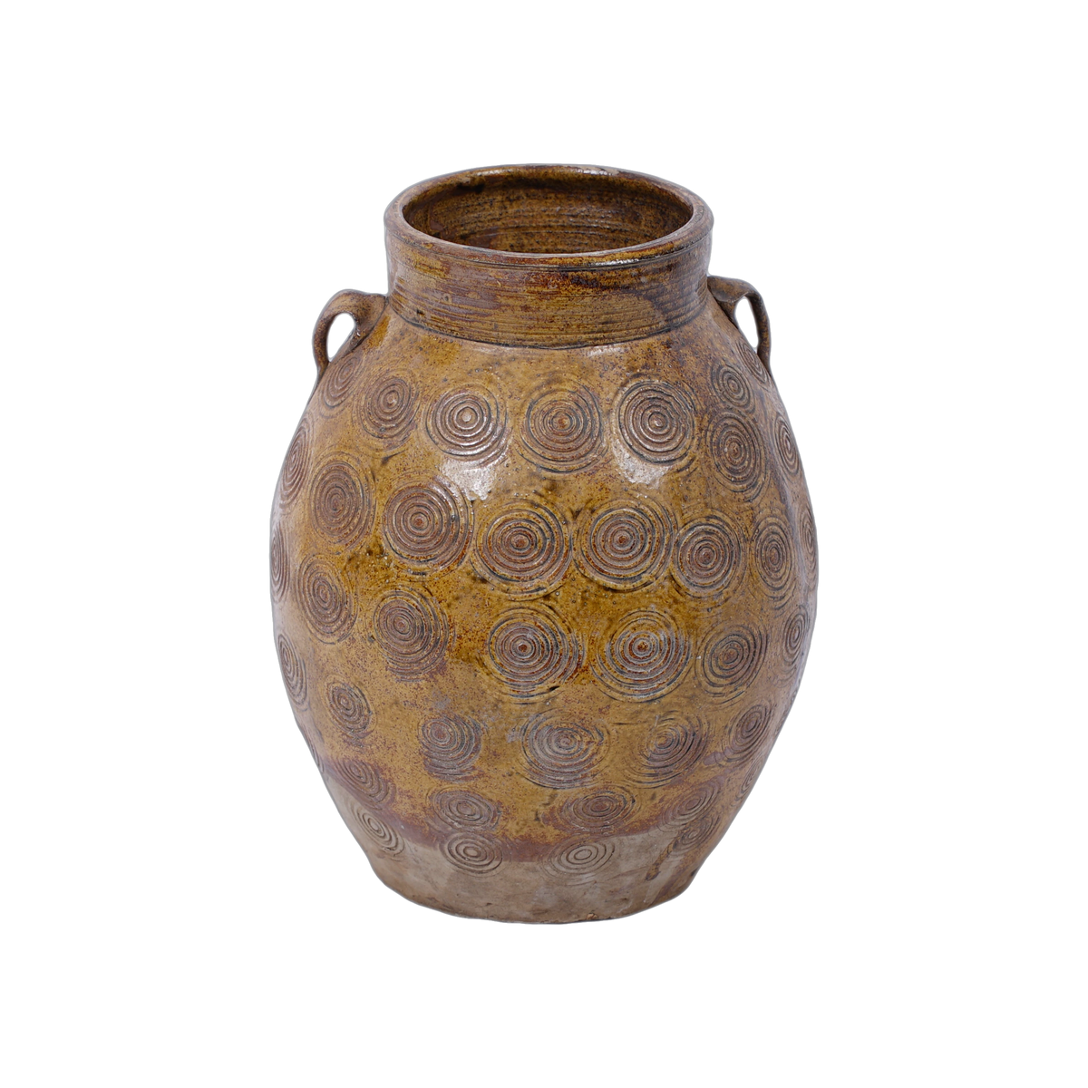 Zhenli – Pot ancien en grès à motifs concentriques n°14 - vue 3