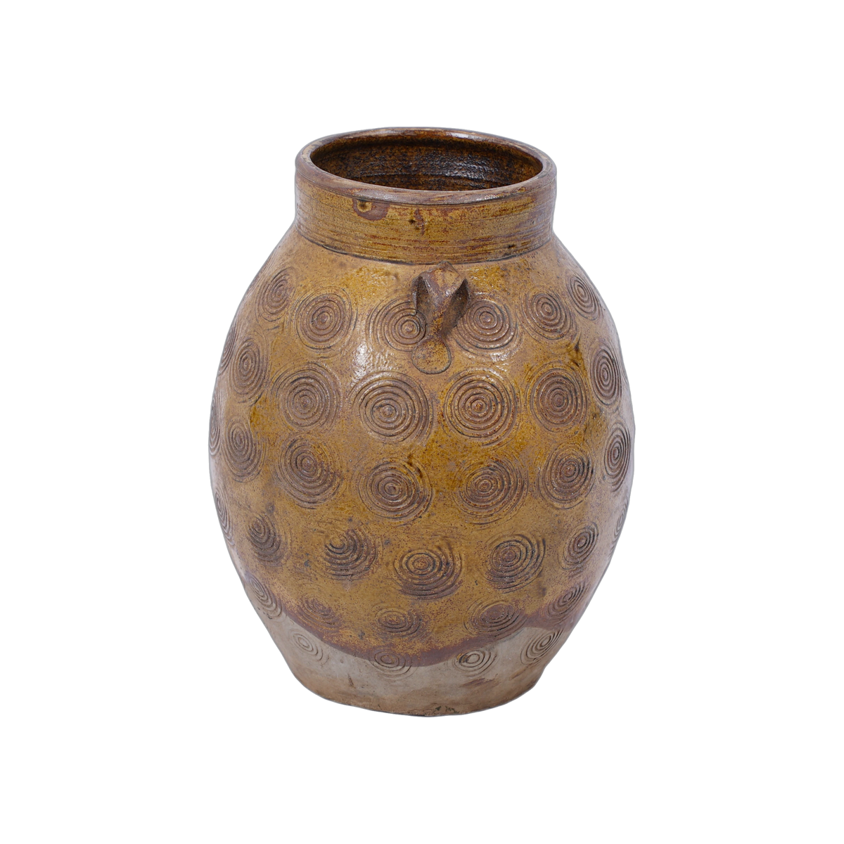 Zhenli – Pot ancien en grès à motifs concentriques n°14 - vue 4