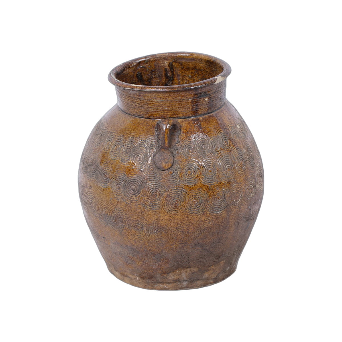 Zhenli – Pot ancien en grès à motifs concentriques n°15 - vue 2