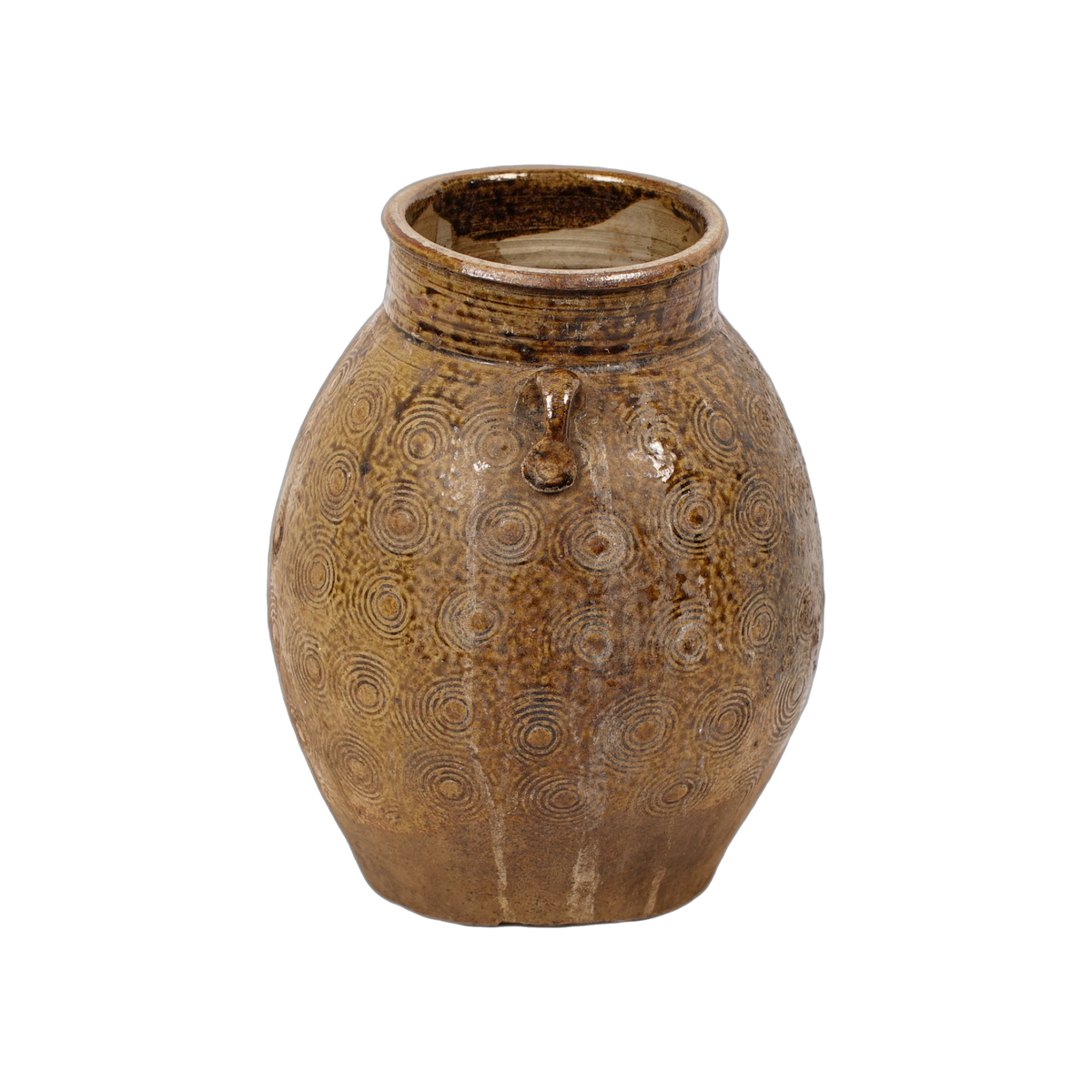 Zhenli – Pot ancien en grès à motifs concentriques n°16 - vue 2