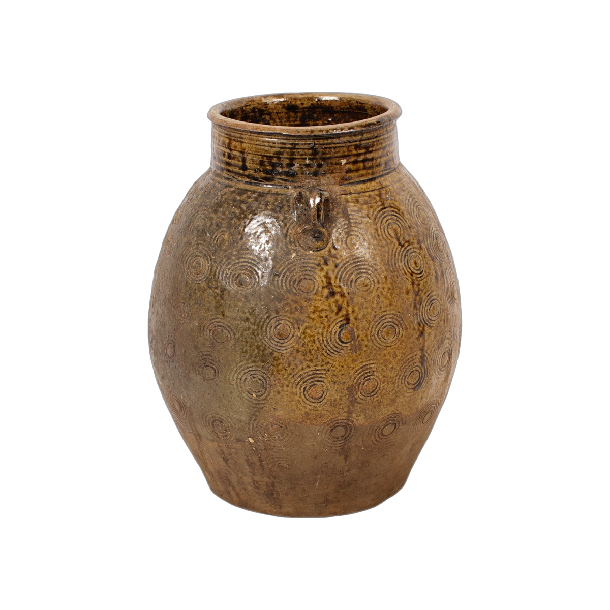 Zhenli – Pot ancien en grès à motifs concentriques n°16 - vue 4
