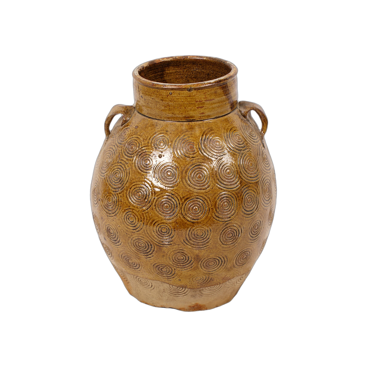 Zhenli – Pot ancien en grès à motifs concentriques n°17 - vue 3
