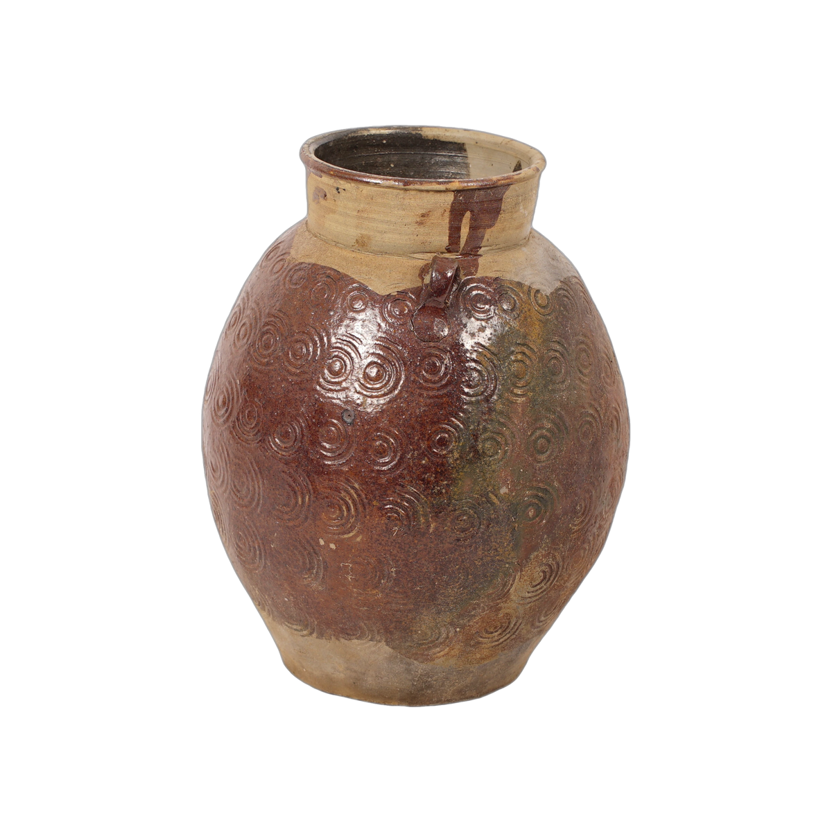 Zhenli – Pot ancien en grès à motifs concentriques n°18 - vue 2