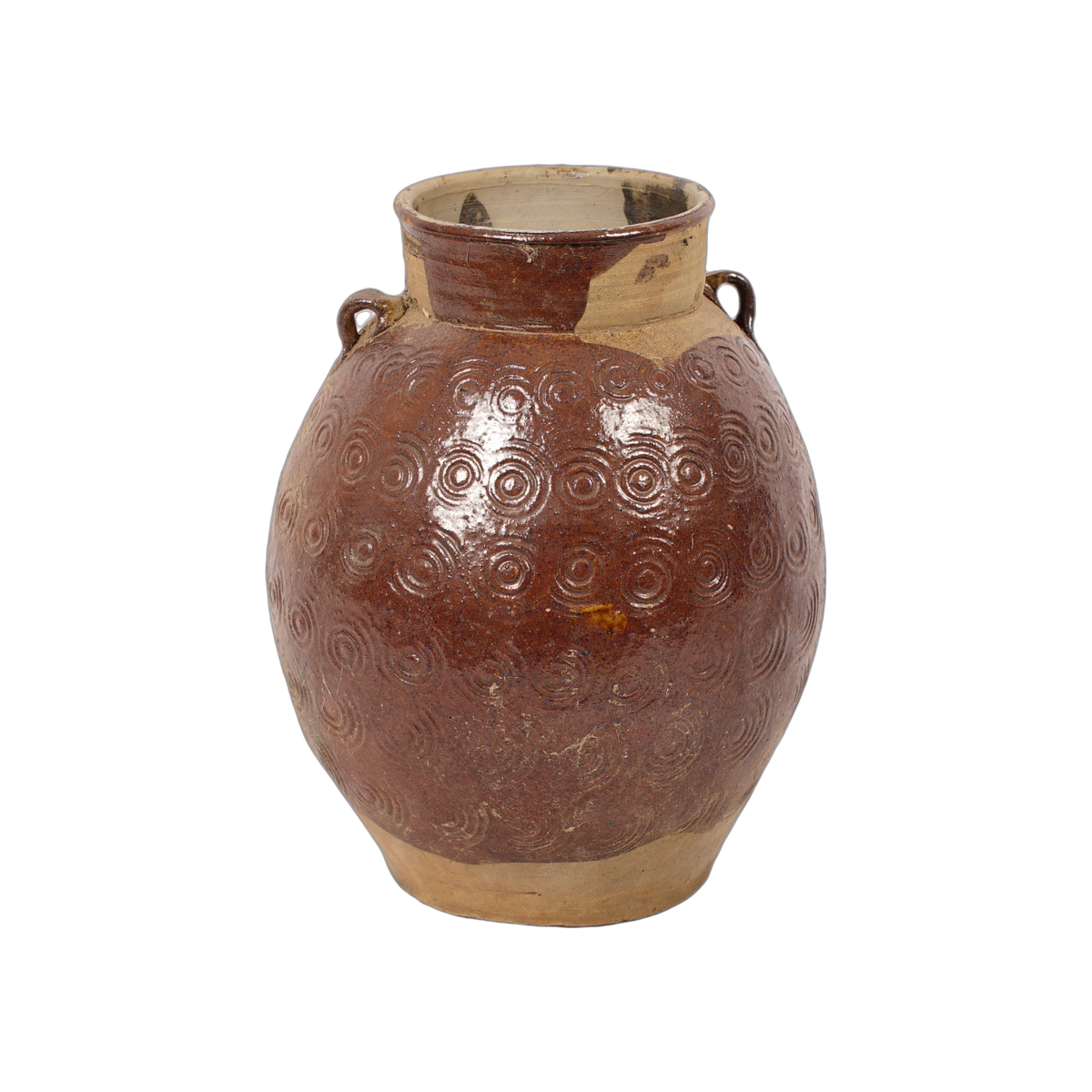 Zhenli – Pot ancien en grès à motifs concentriques n°18 - vue 3