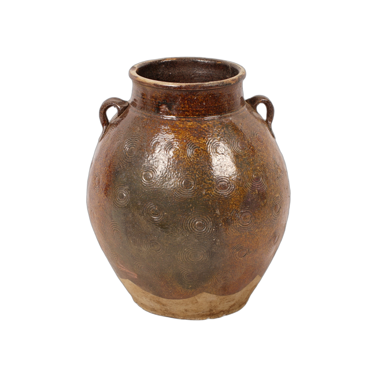 Zhenli – Pot ancien en grès à motifs concentriques n°19 - vue 3
