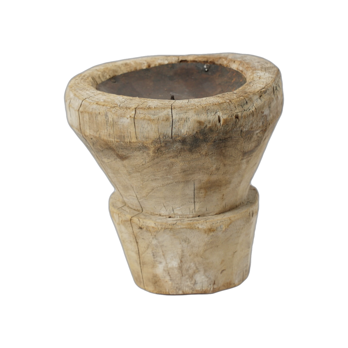 Bijani - Bougeoir en bois ancien n°115 - vue 2