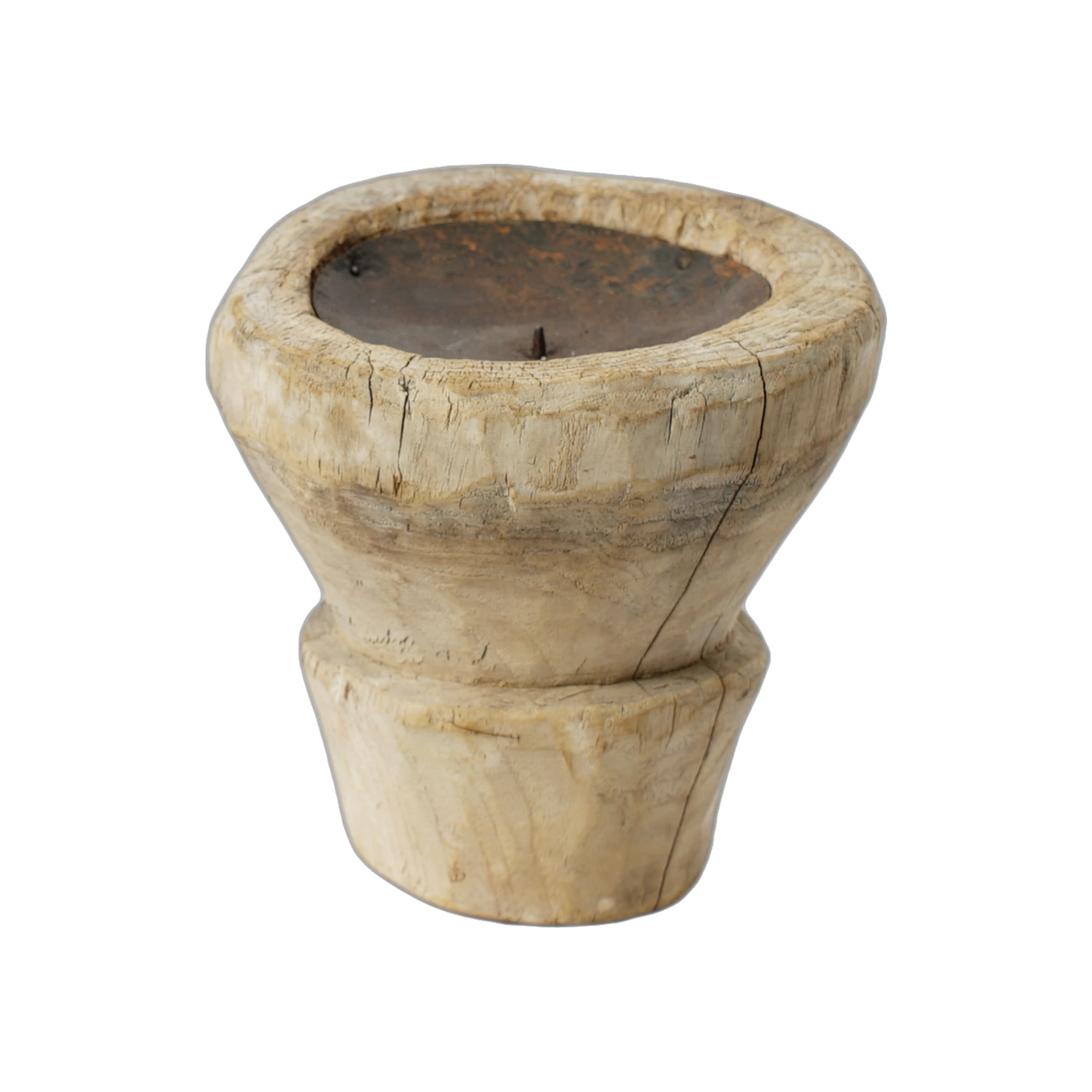 Bijani - Bougeoir en bois ancien n°115 - vue 3