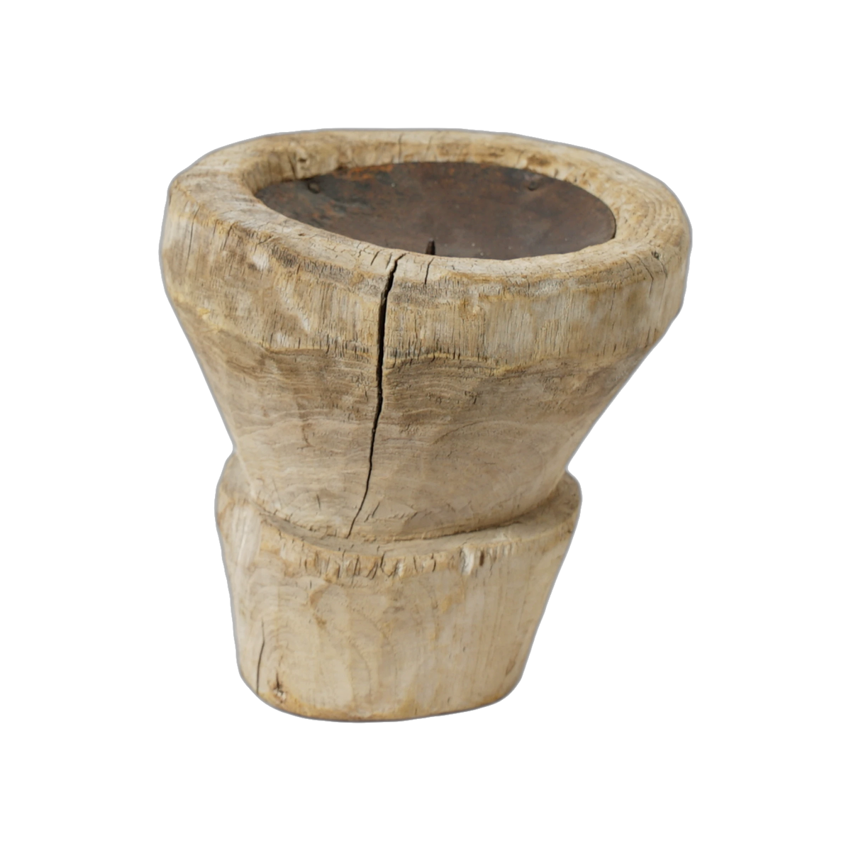 Bijani - Bougeoir en bois ancien n°115 - vue 4
