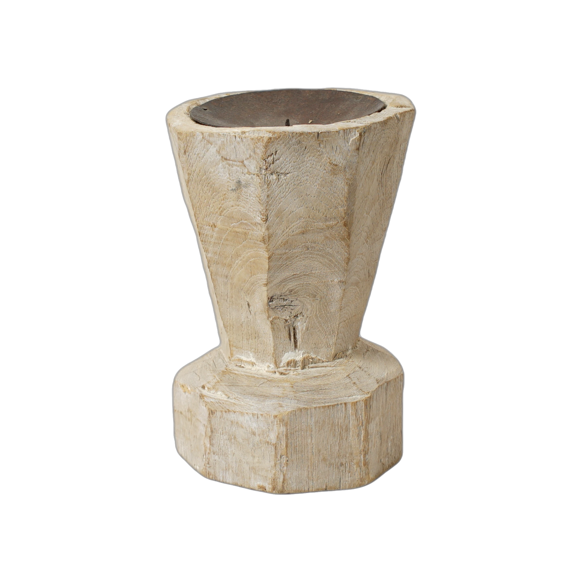 Bijani - Bougeoir en bois ancien n°119 - vue 2