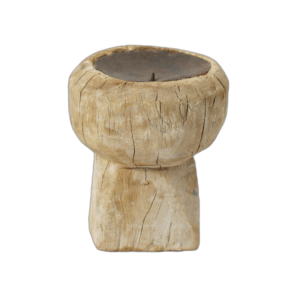 Bijani - Bougeoir en bois ancien n°120