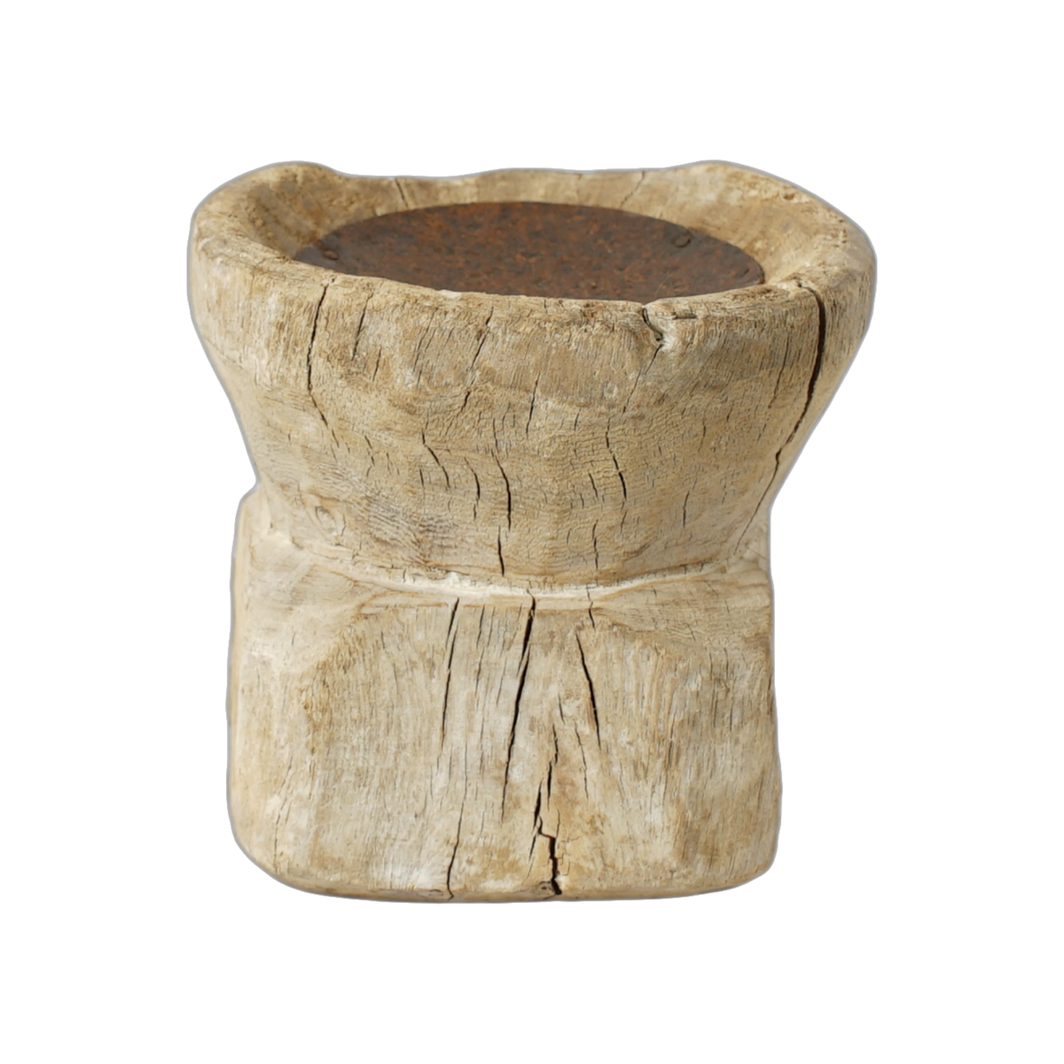 Bijani - Bougeoir en bois ancien n°121 - vue 3