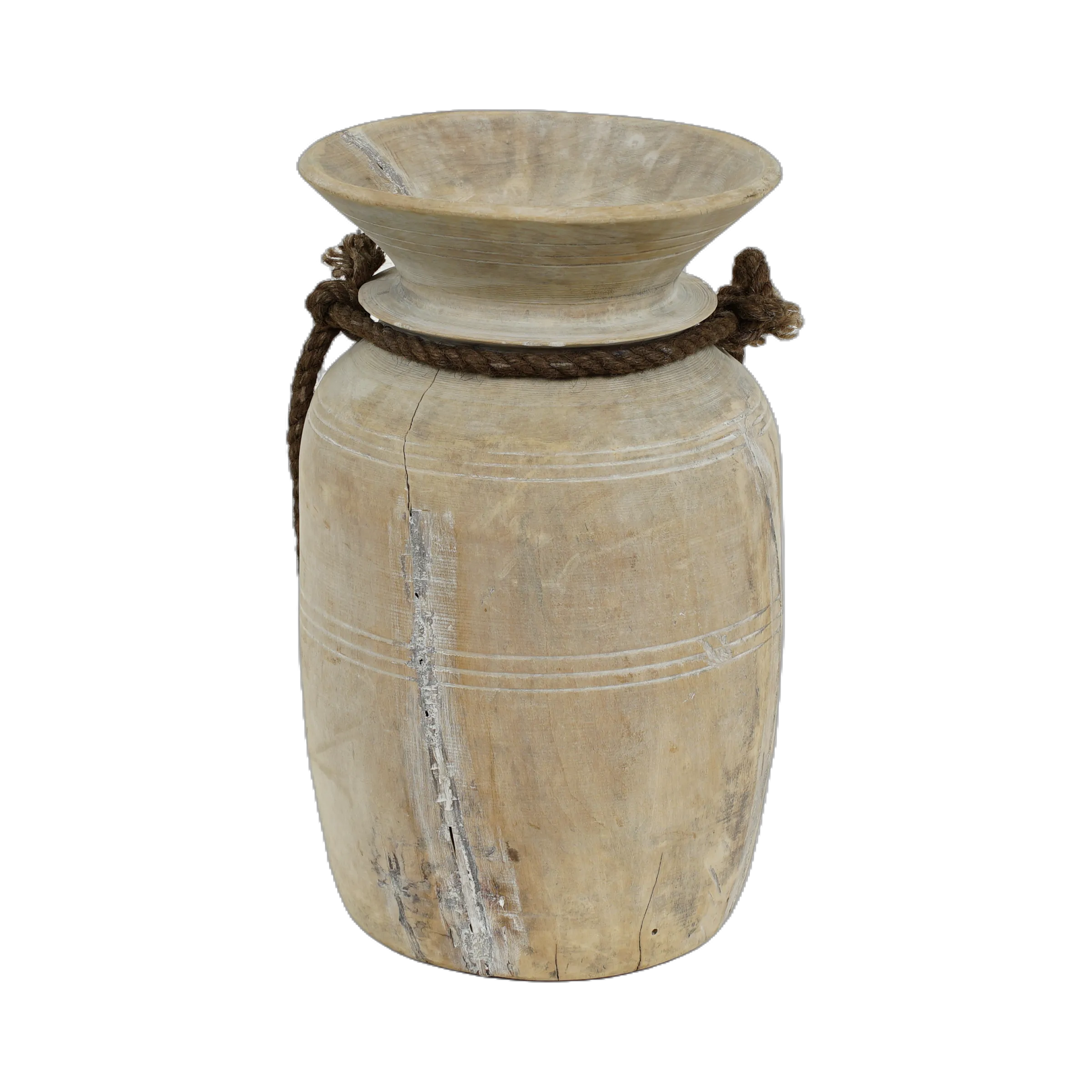 Tosh - Pot ancien en bois n°5 - vue 3