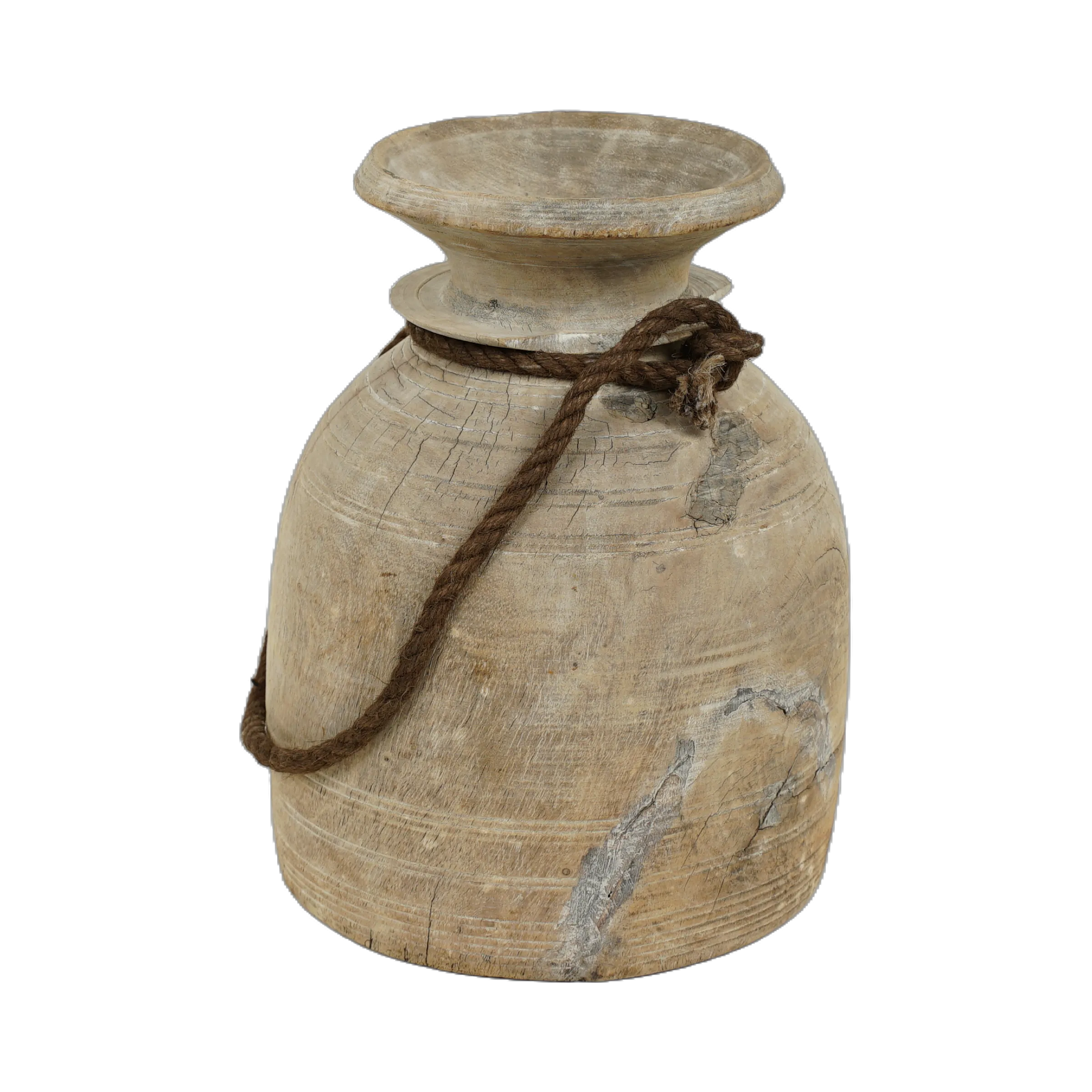 Tosh - Pot ancien en bois n°4 - vue 2