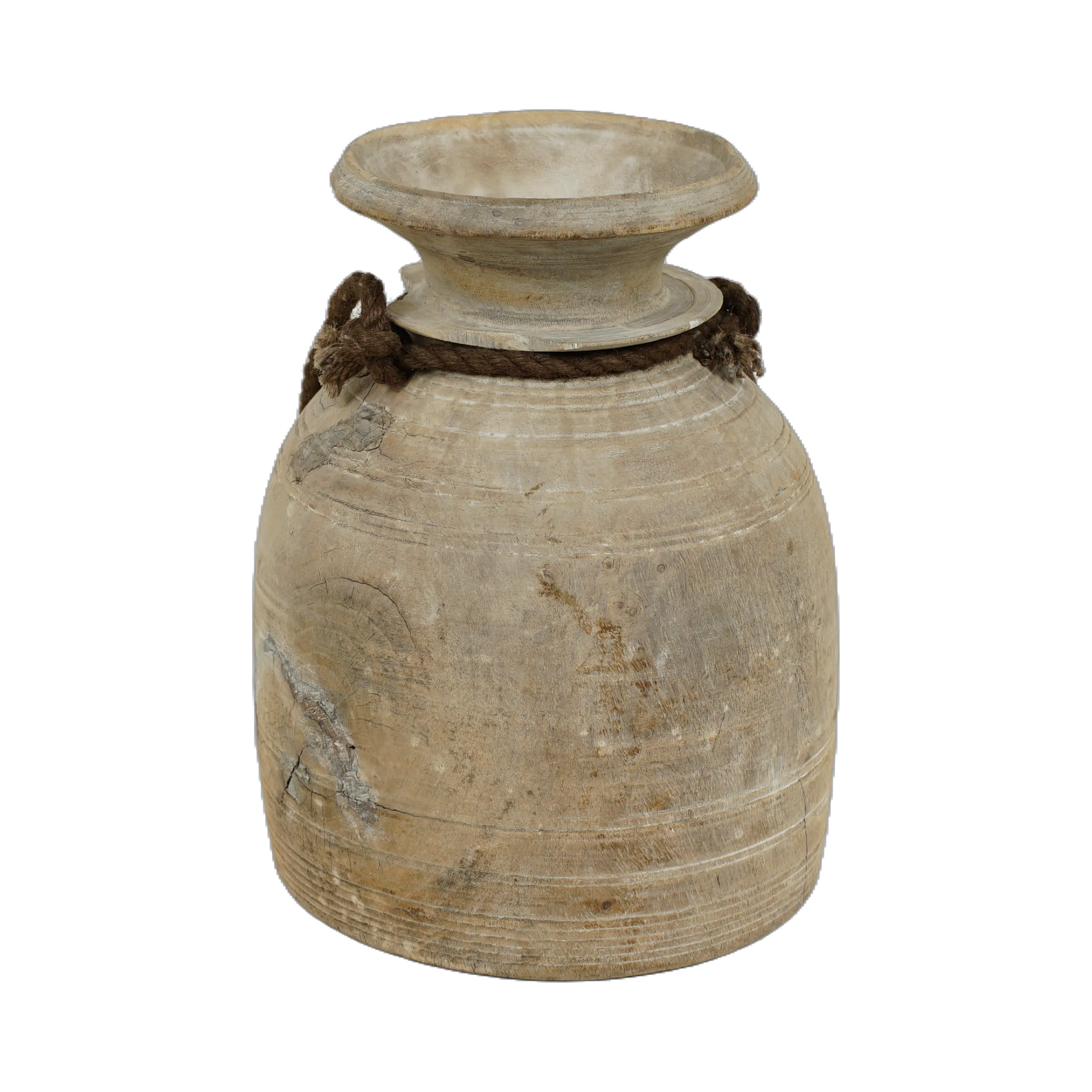 Tosh - Pot ancien en bois n°4 - vue 3