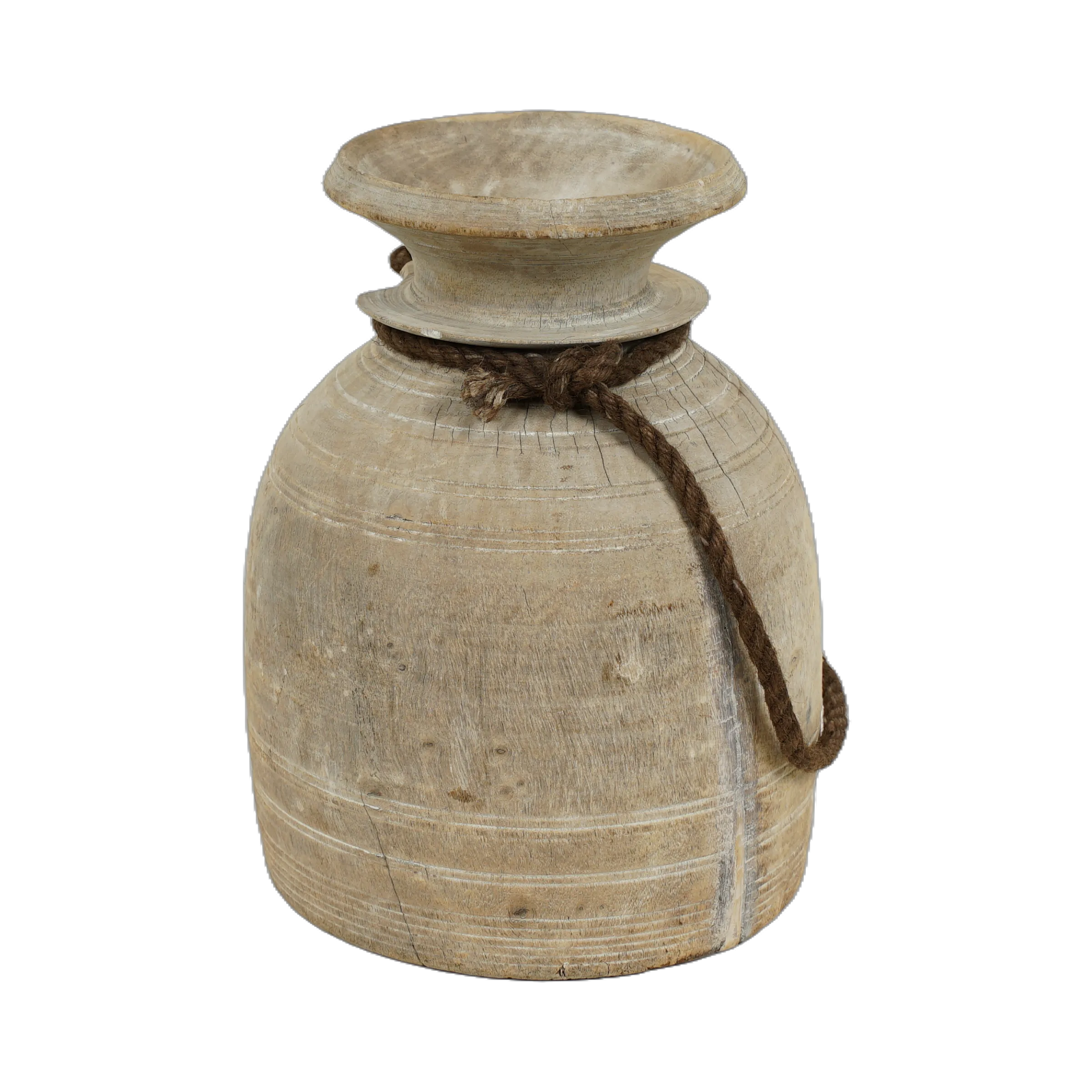 Tosh - Pot ancien en bois n°4 - vue 4