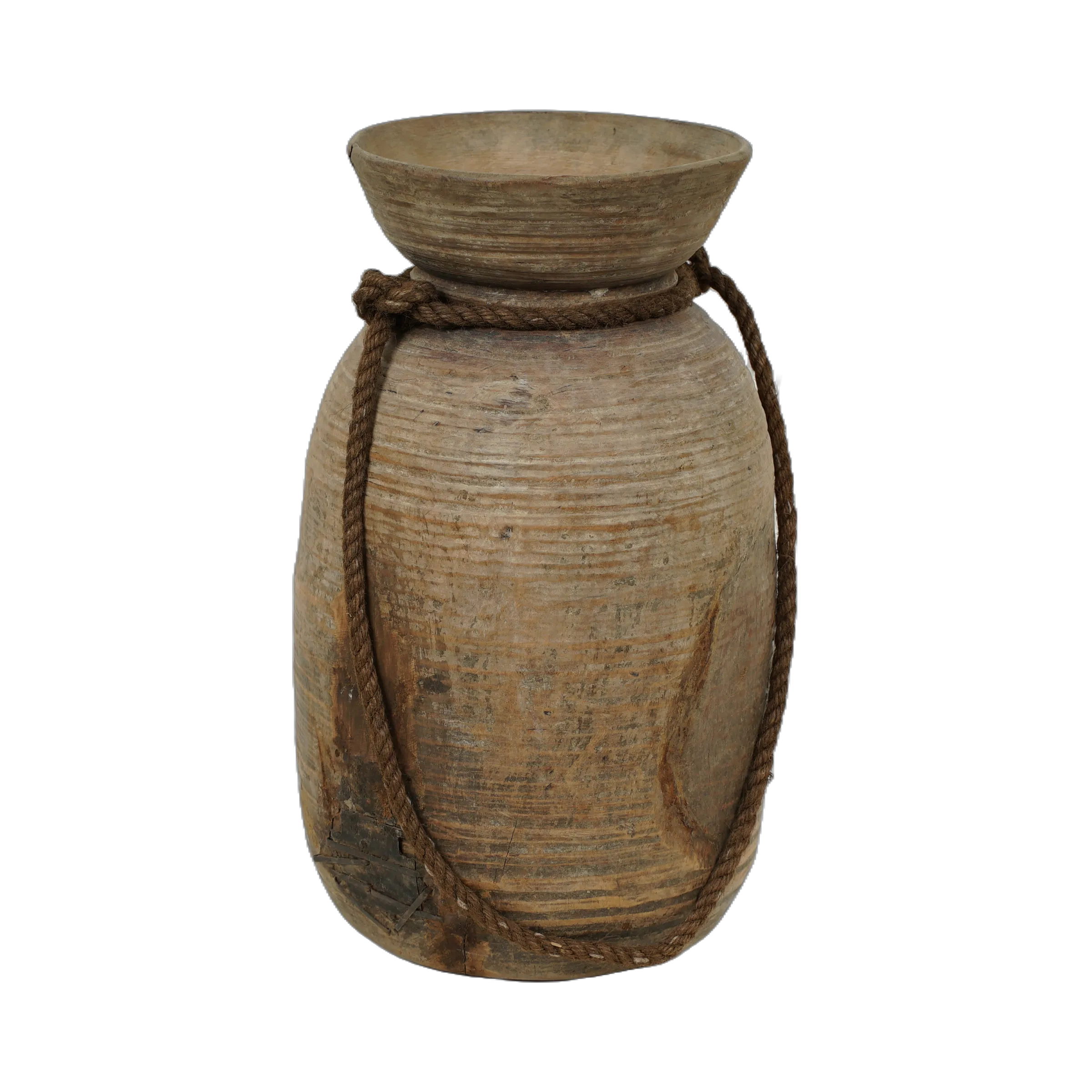 Tosh - Pot ancien en bois n°3